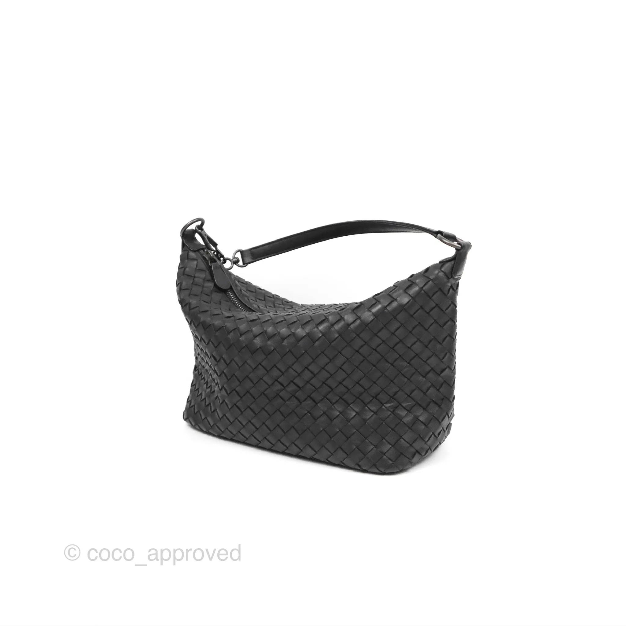 Bottega Veneta Shoulder Bag Black Nappa Intrecciato
