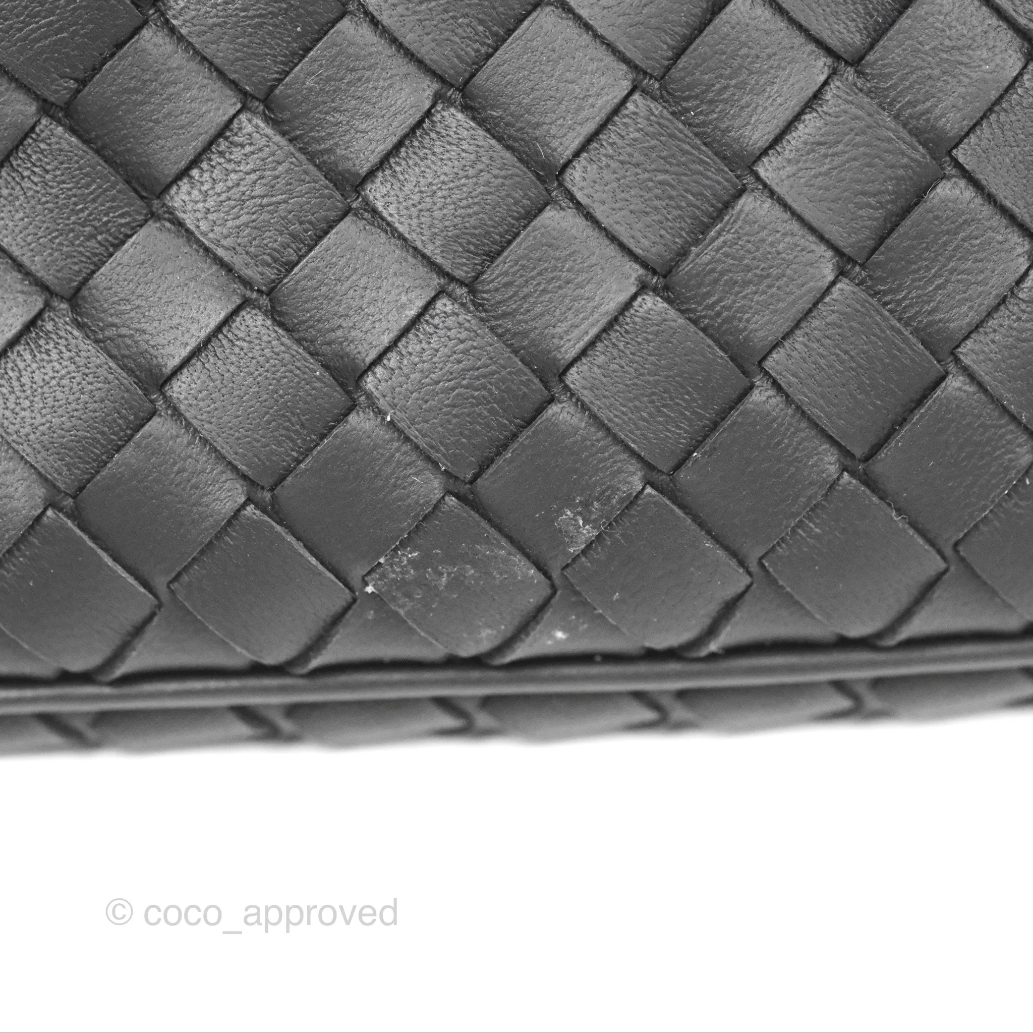 Bottega Veneta Shoulder Bag Black Nappa Intrecciato