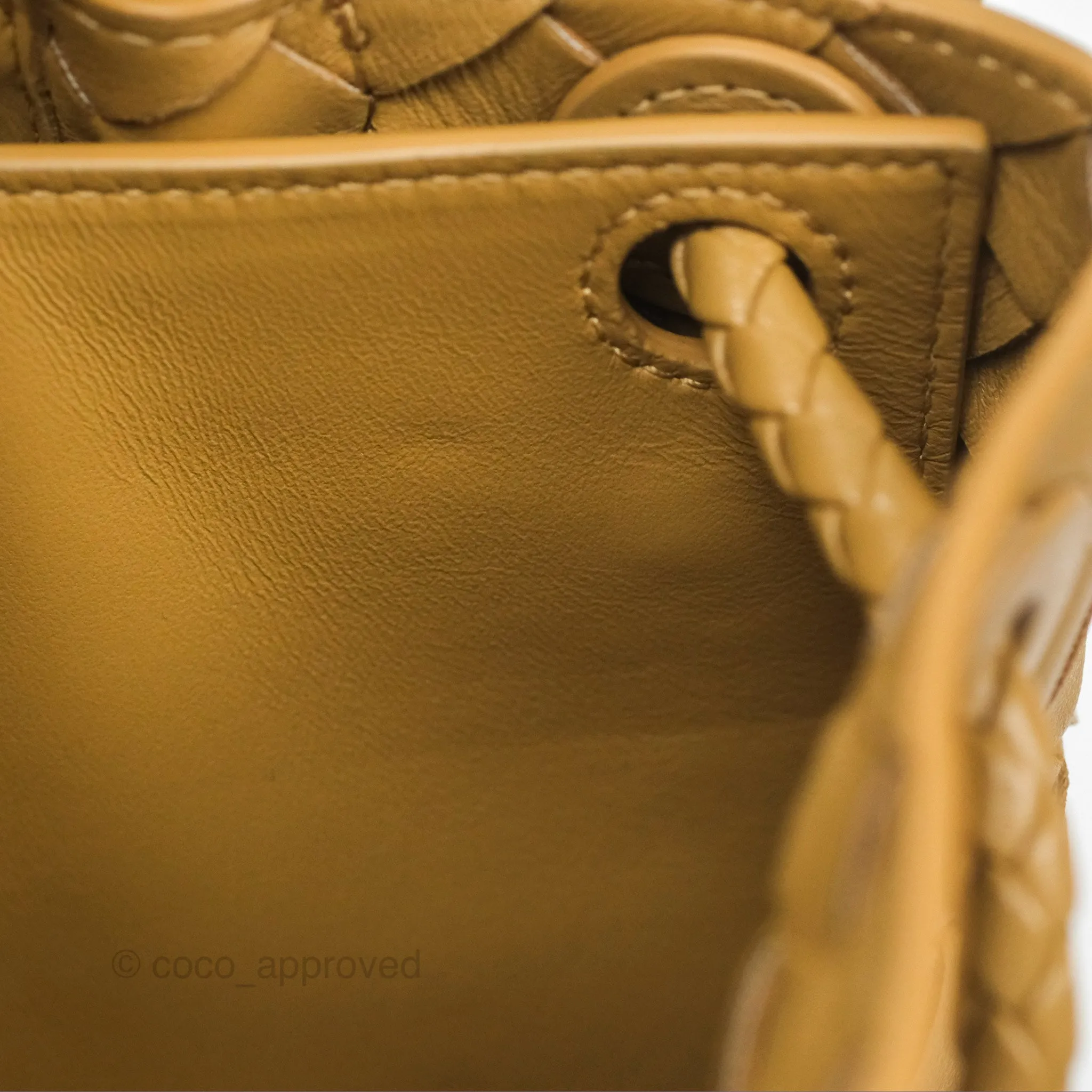 Bottega Veneta Small Andiamo Bag Dark Praline Intrecciato Lambskin