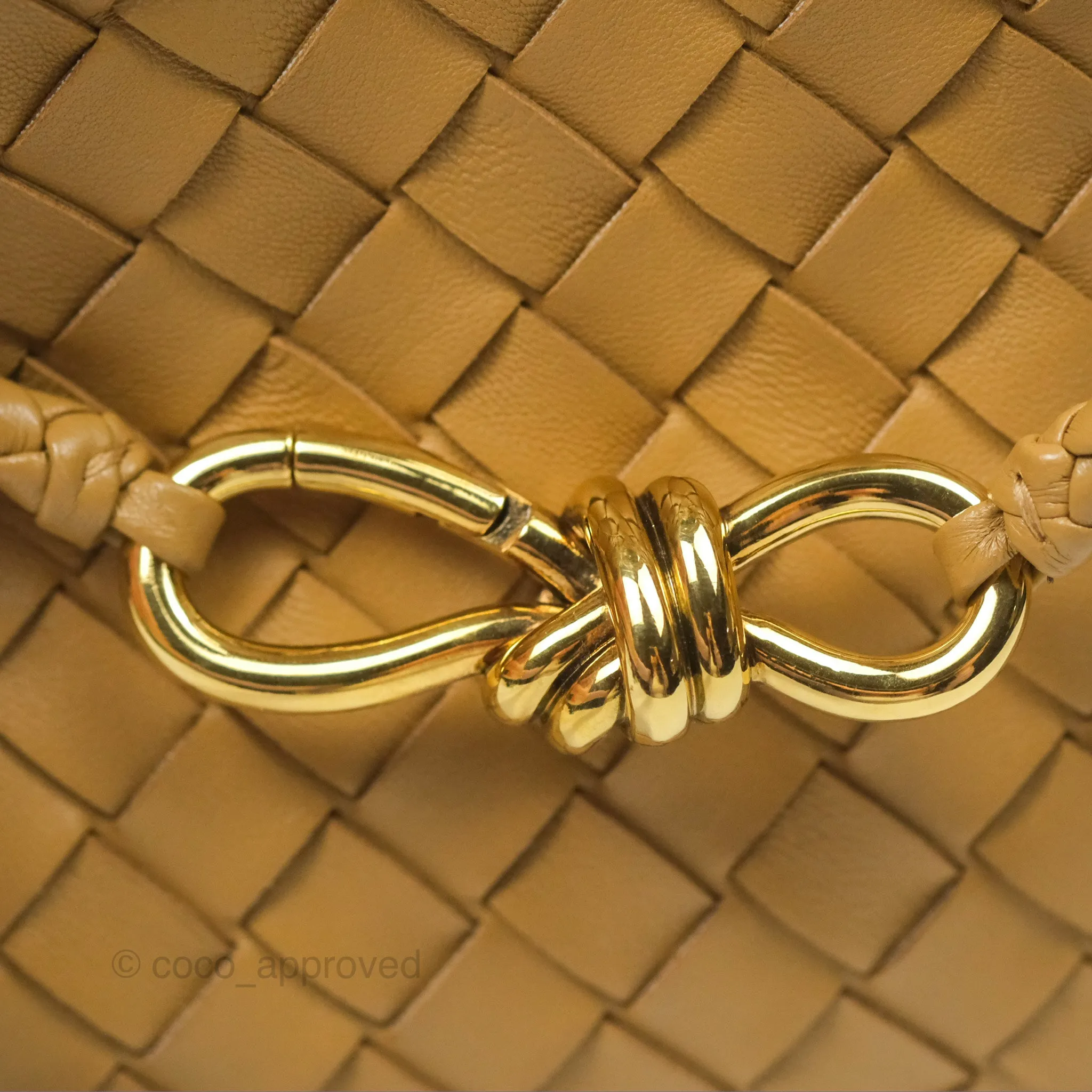 Bottega Veneta Small Andiamo Bag Dark Praline Intrecciato Lambskin