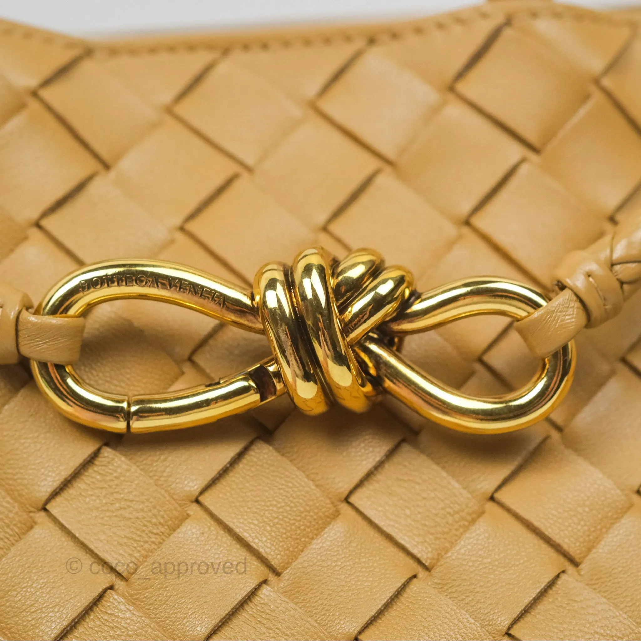 Bottega Veneta Small Andiamo Bag Dark Praline Intrecciato Lambskin