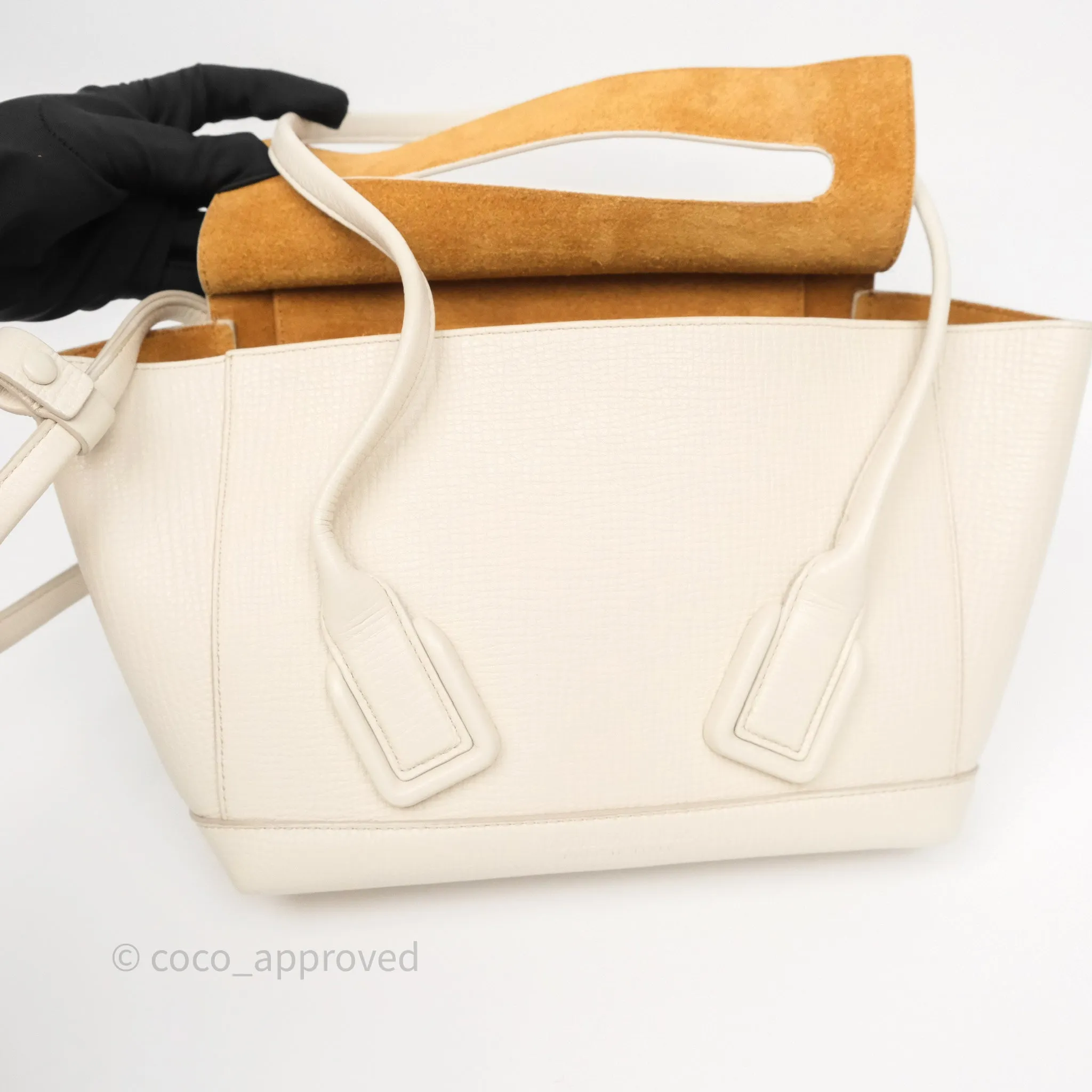 Bottega Veneta Small Arco Plaster Grainy Calfskin