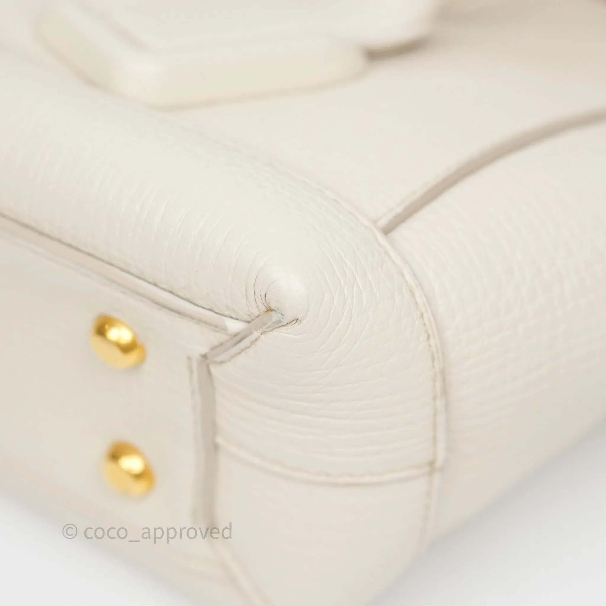 Bottega Veneta Small Arco Plaster Grainy Calfskin