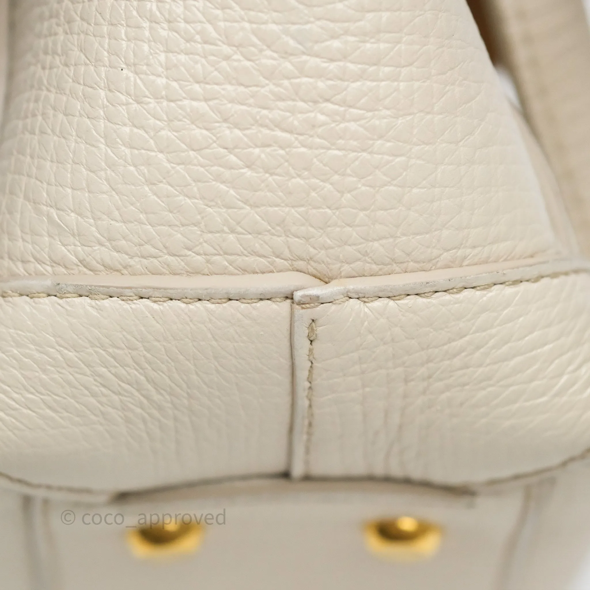 Bottega Veneta Small Arco Plaster Grainy Calfskin