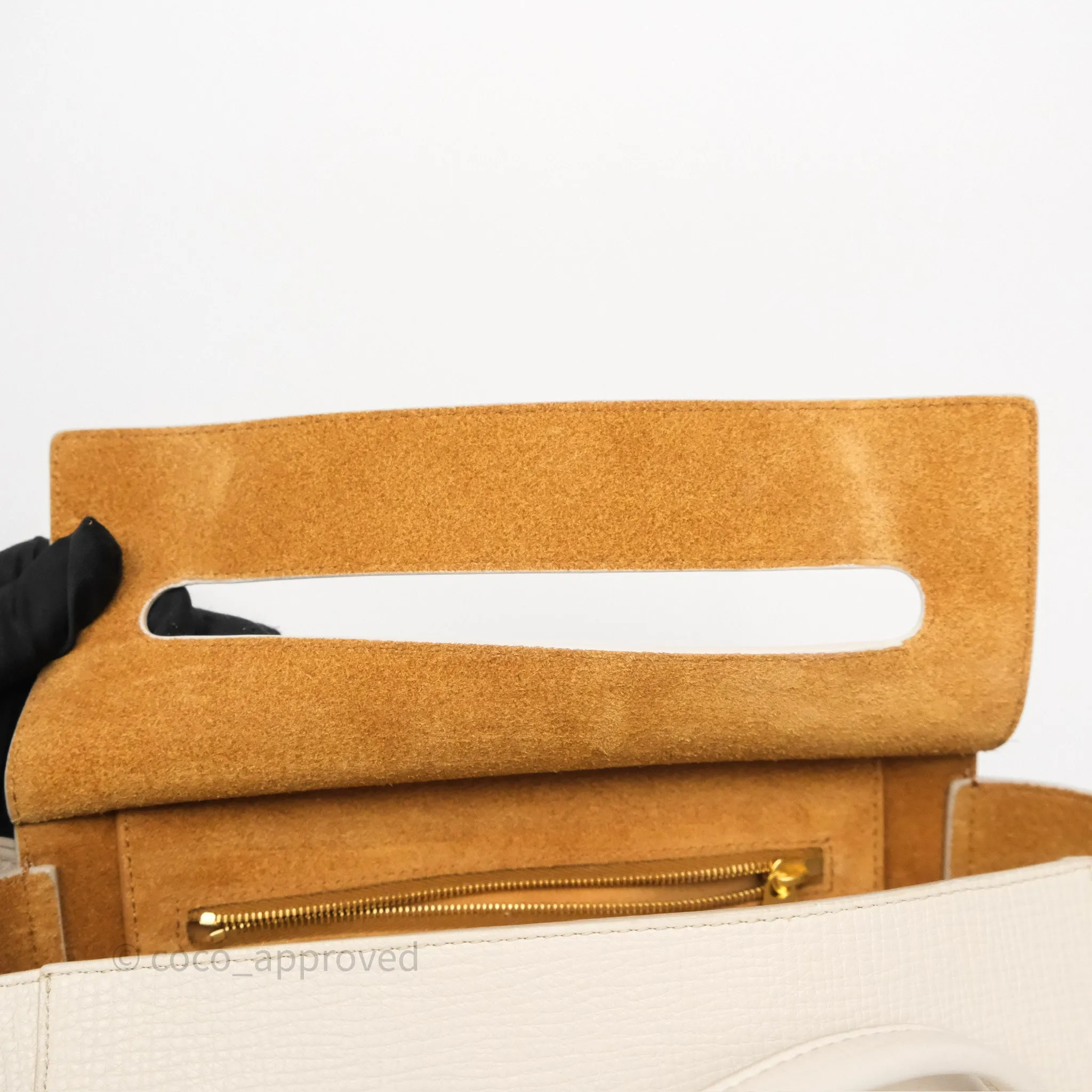 Bottega Veneta Small Arco Plaster Grainy Calfskin