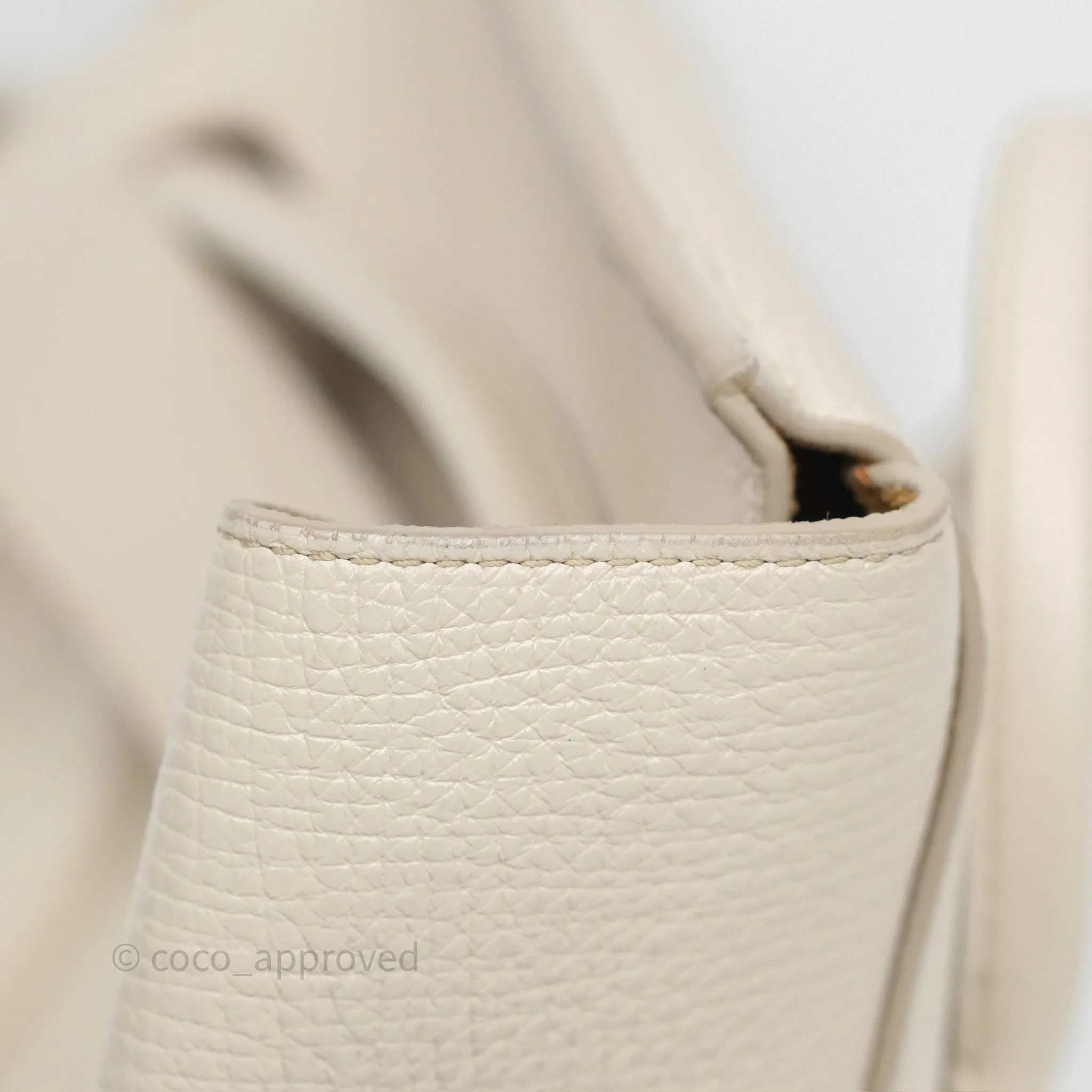 Bottega Veneta Small Arco Plaster Grainy Calfskin
