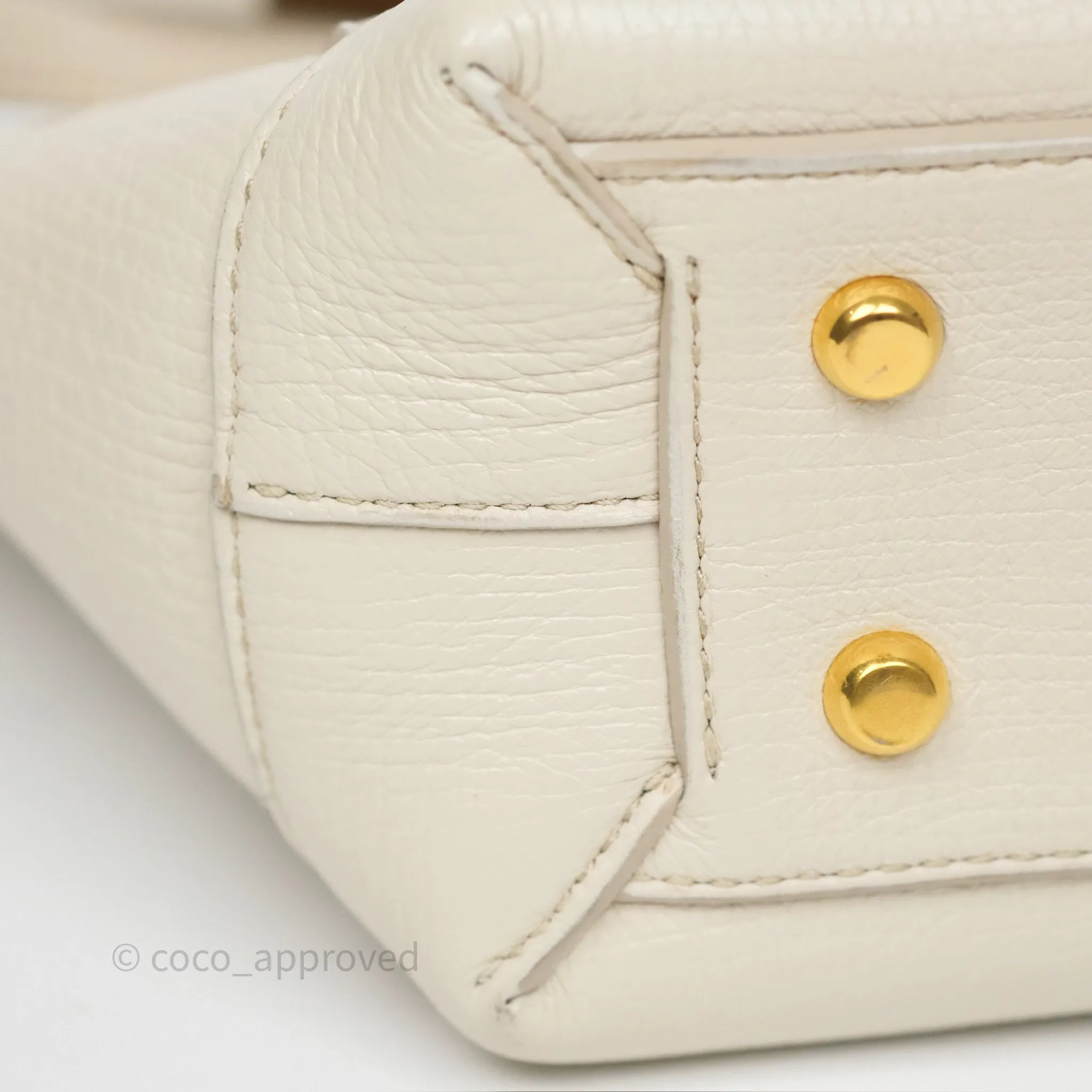 Bottega Veneta Small Arco Plaster Grainy Calfskin