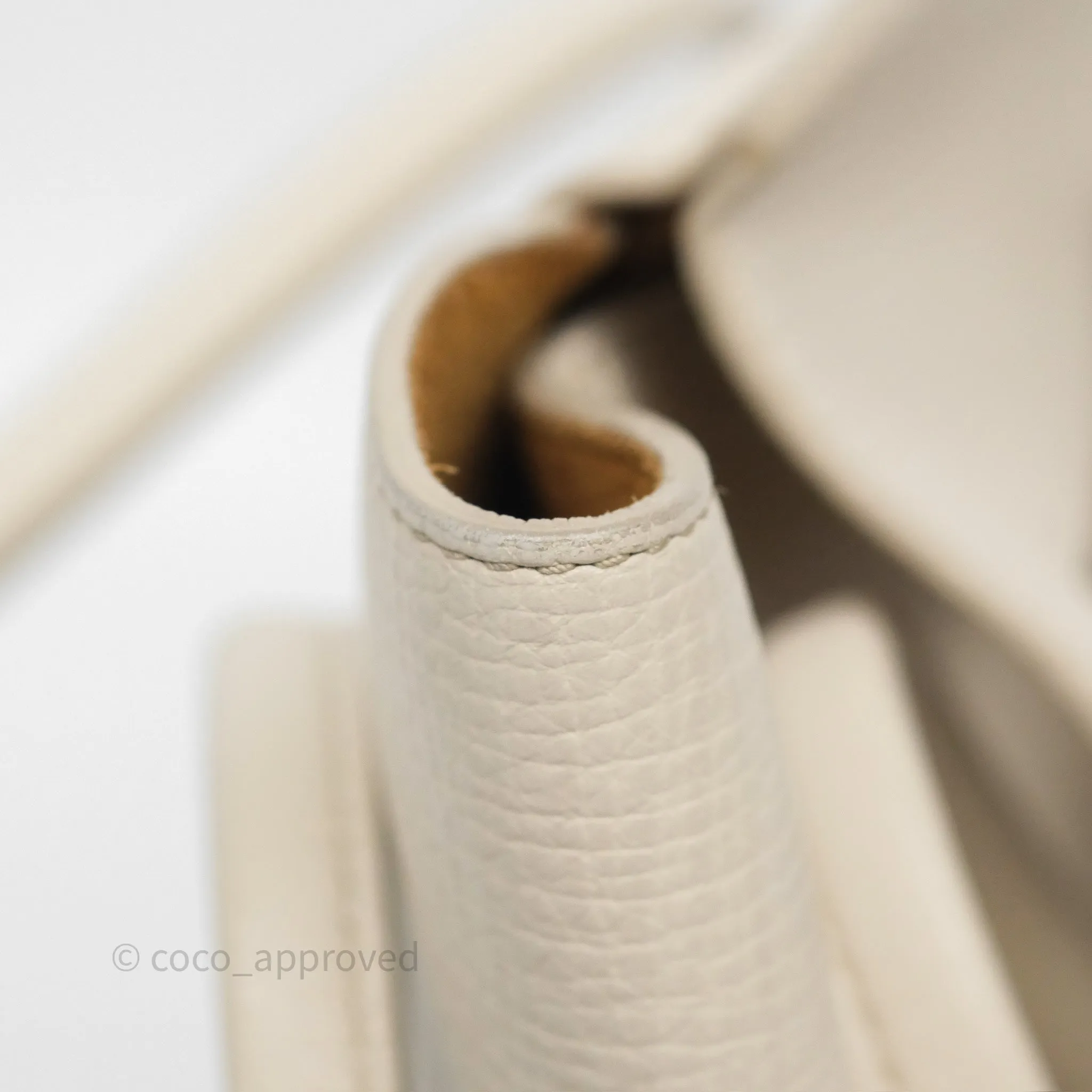 Bottega Veneta Small Arco Plaster Grainy Calfskin