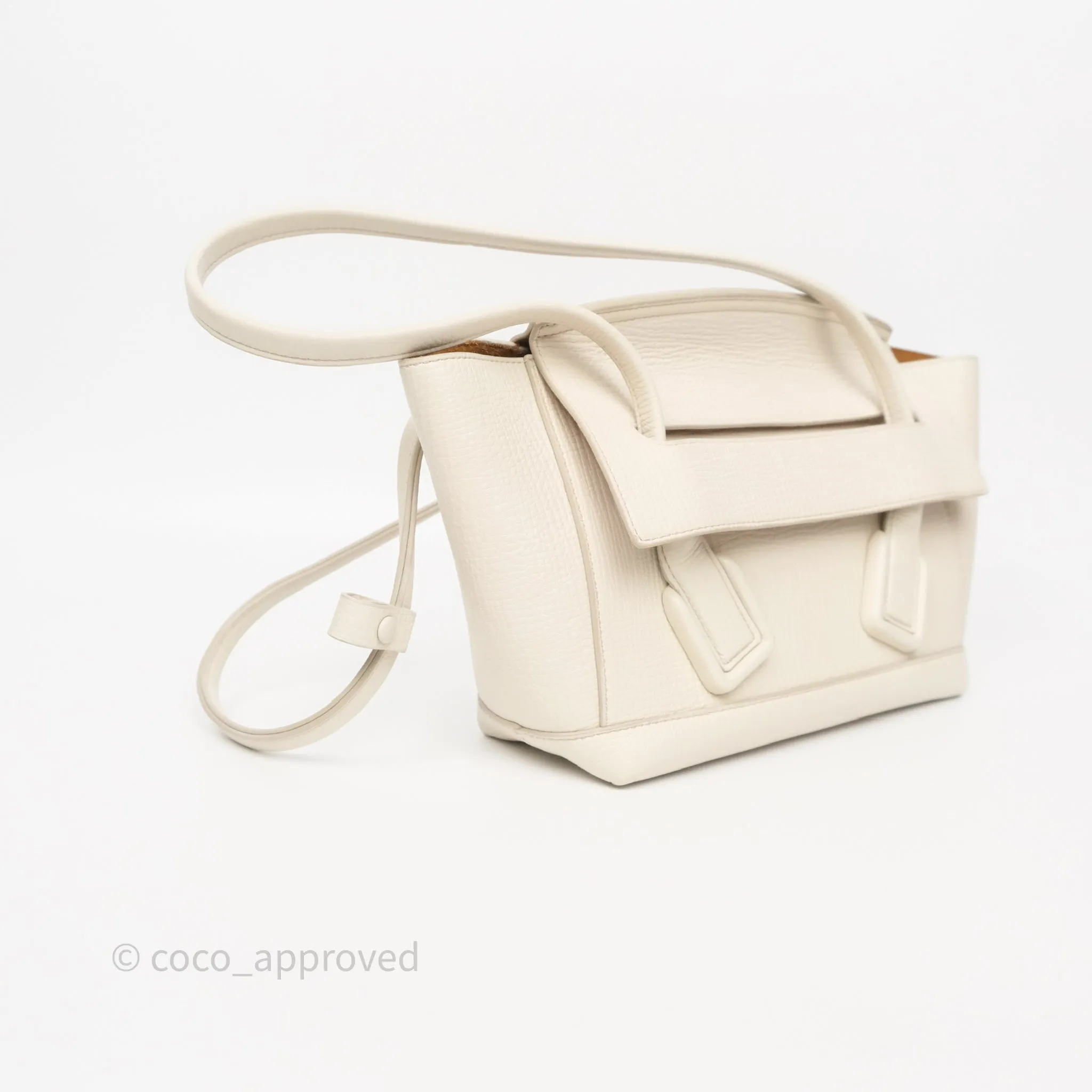 Bottega Veneta Small Arco Plaster Grainy Calfskin