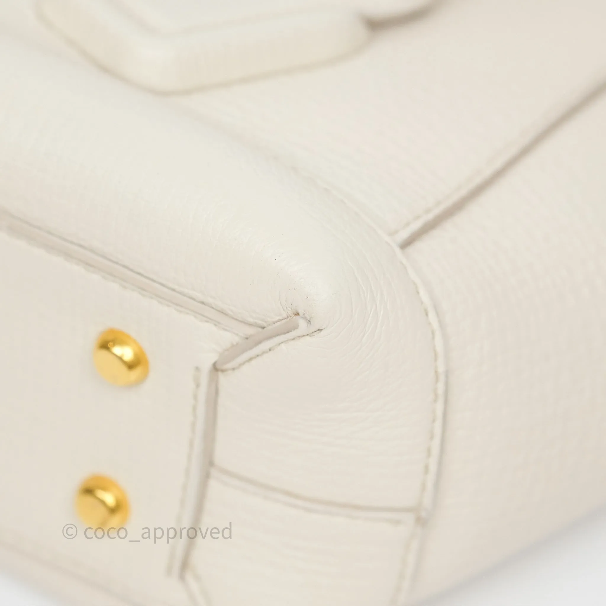 Bottega Veneta Small Arco Plaster Grainy Calfskin