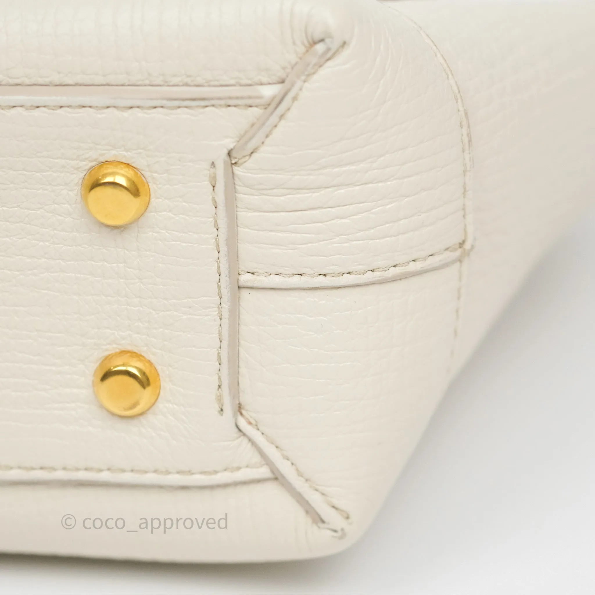 Bottega Veneta Small Arco Plaster Grainy Calfskin