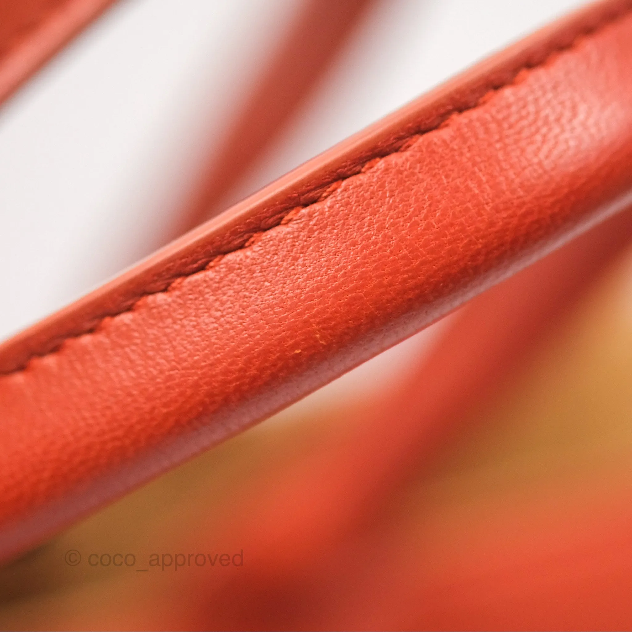 Bottega Veneta Small Arco Tote Bag Dark Orange Micro Intreccio Lambskin