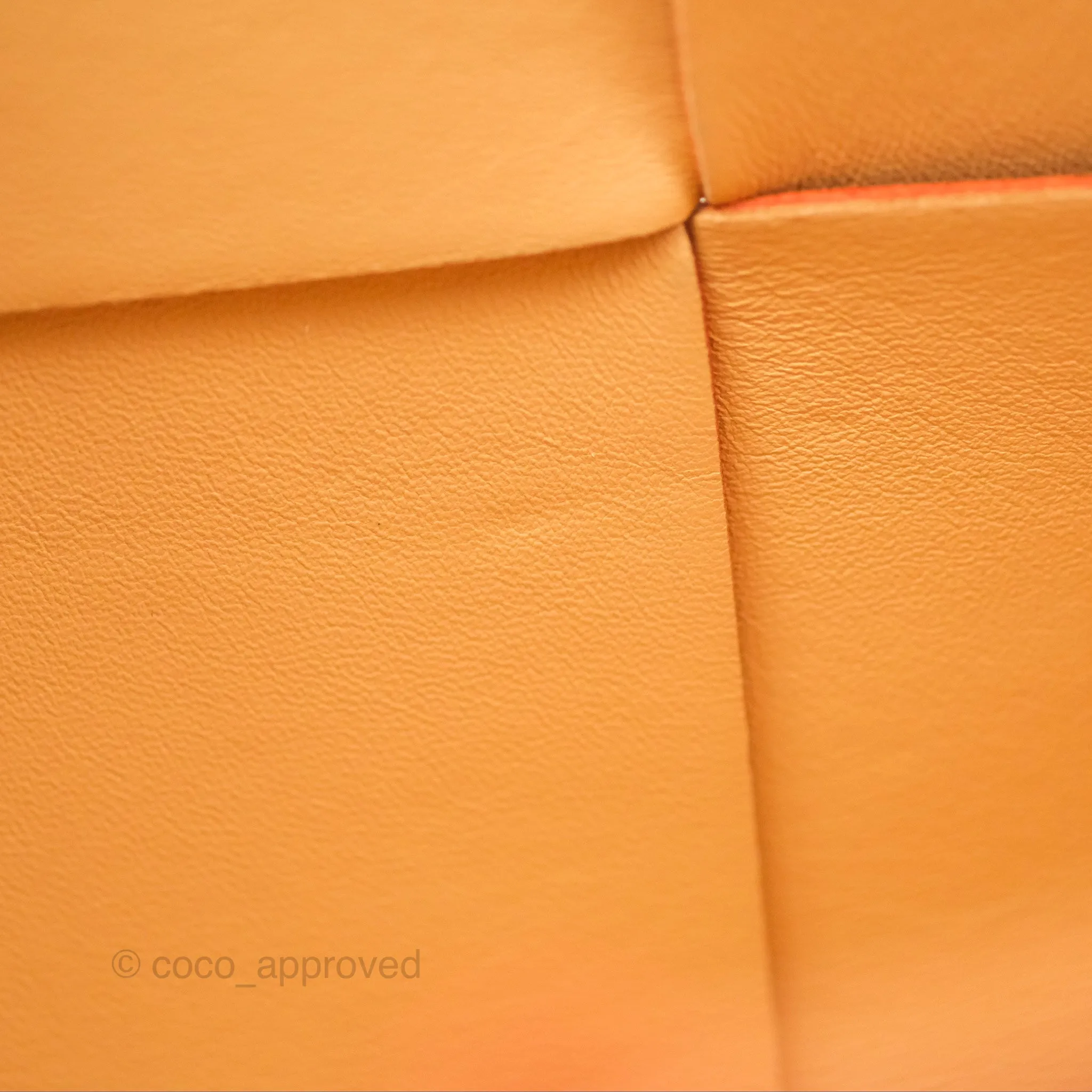 Bottega Veneta Small Arco Tote Bag Dark Orange Micro Intreccio Lambskin