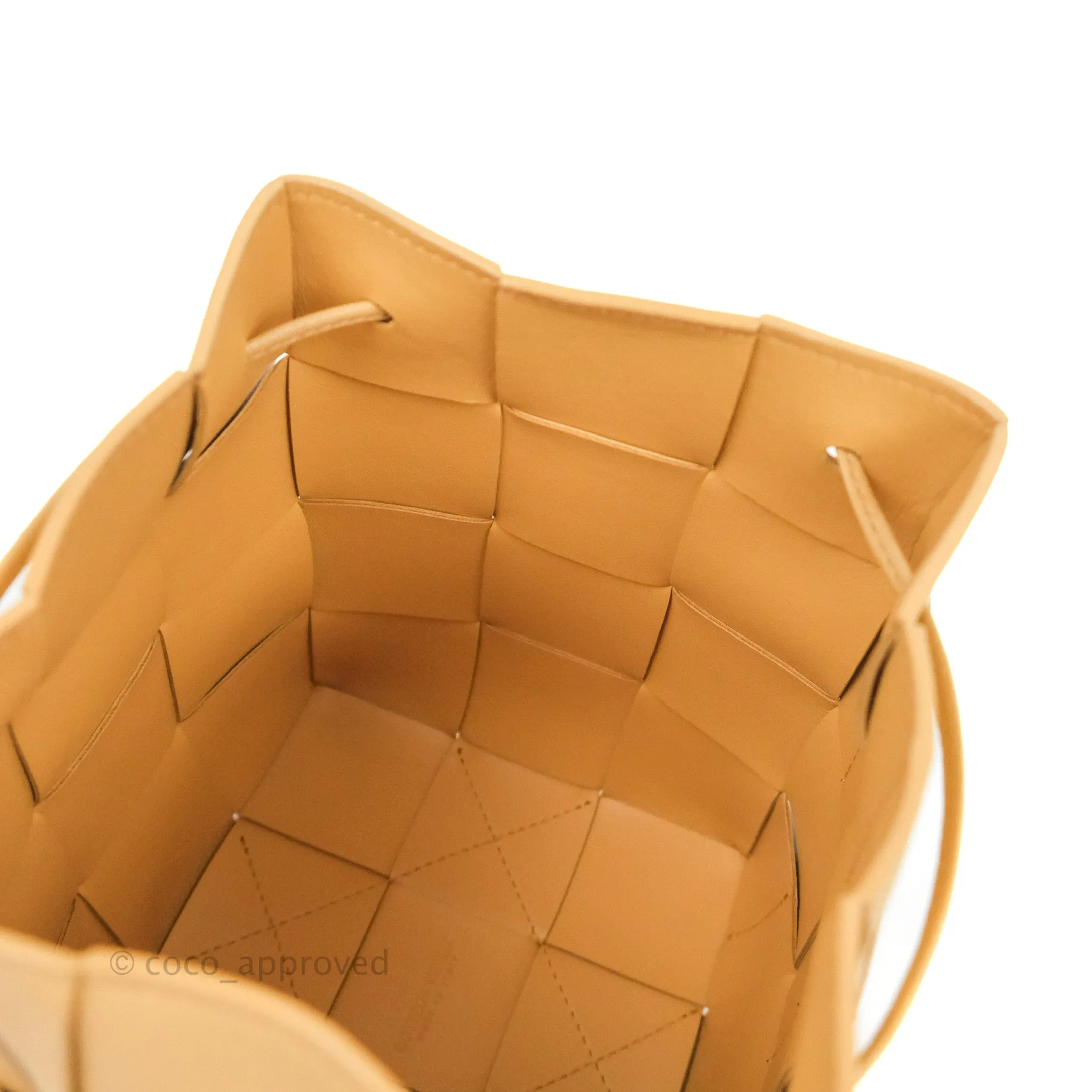 Bottega Veneta Small Cassette Bucket Bag Almond Lambskin