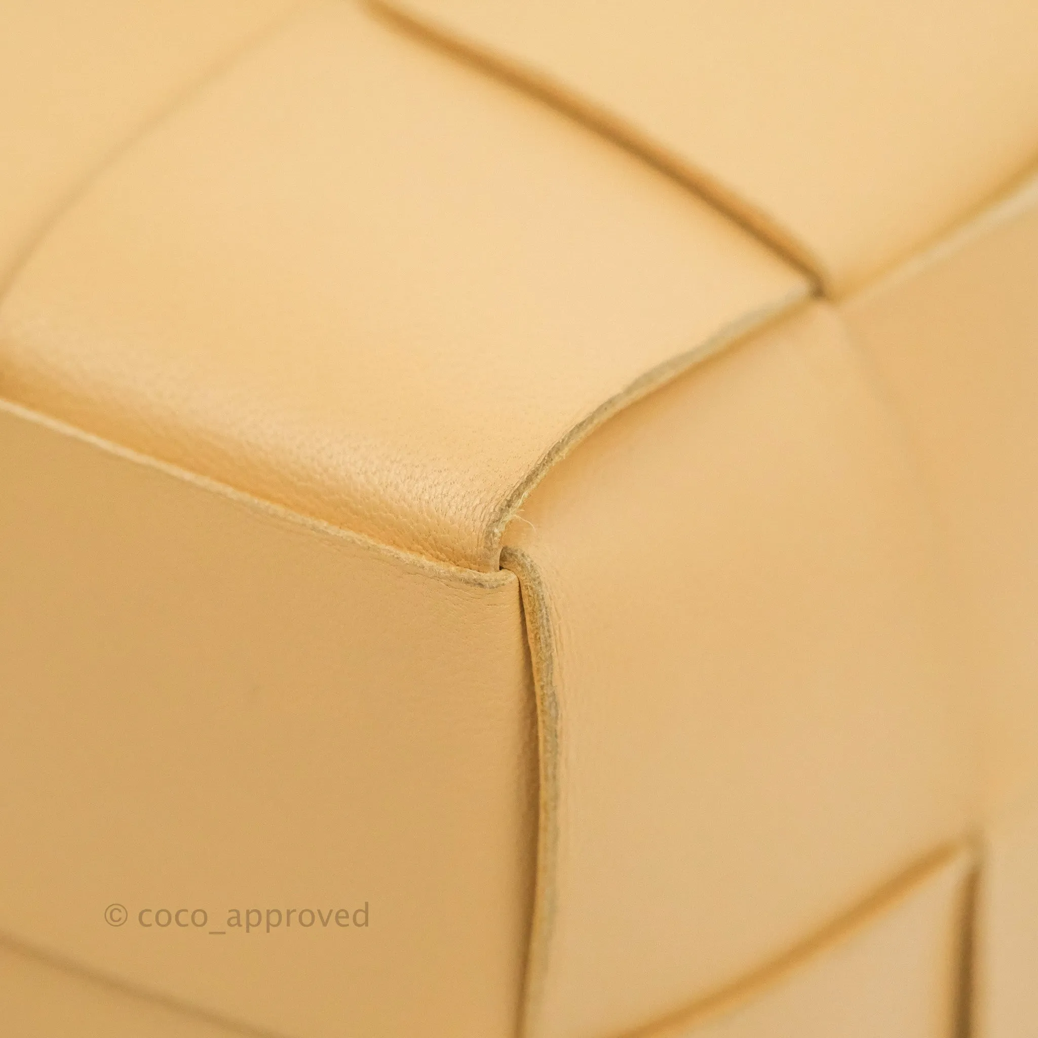 Bottega Veneta Small Cassette Bucket Bag Almond Lambskin