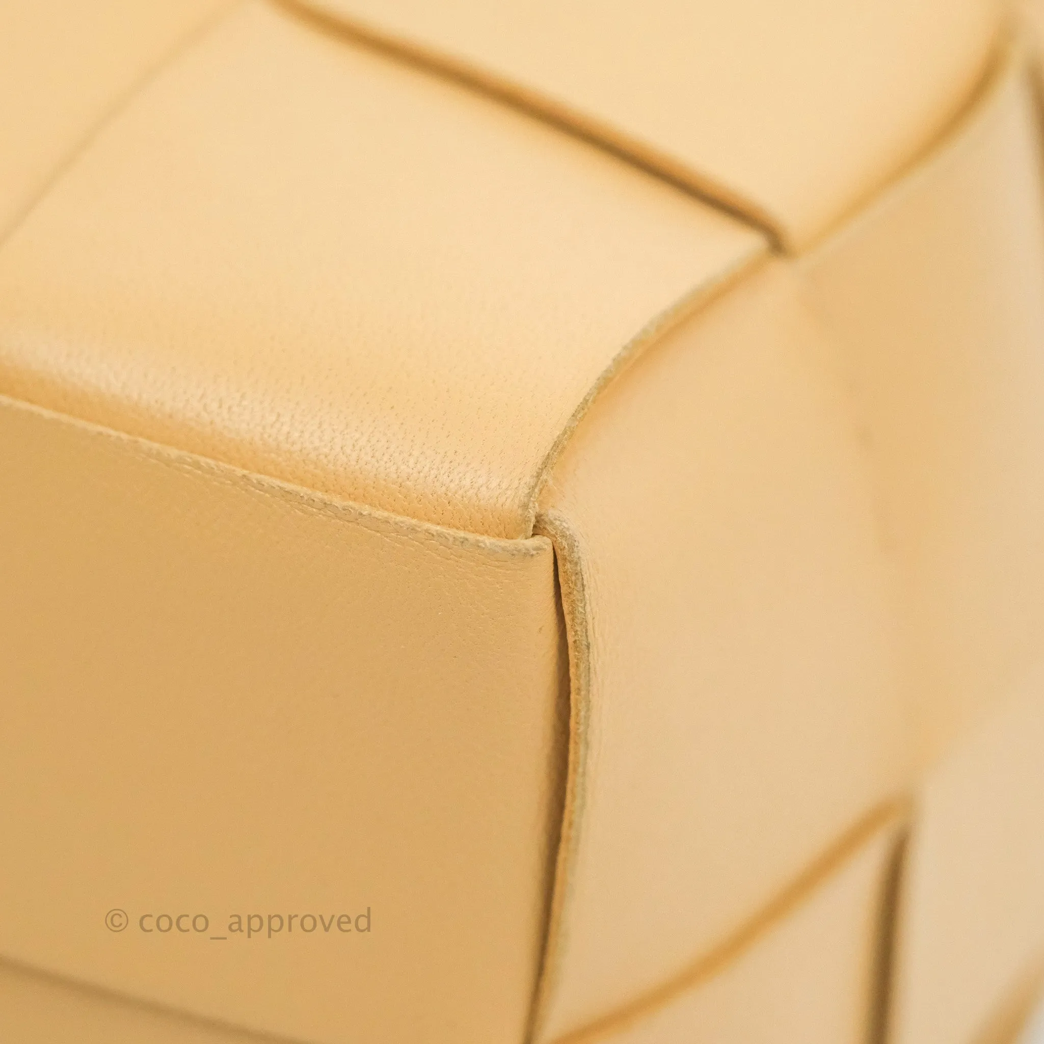 Bottega Veneta Small Cassette Bucket Bag Almond Lambskin