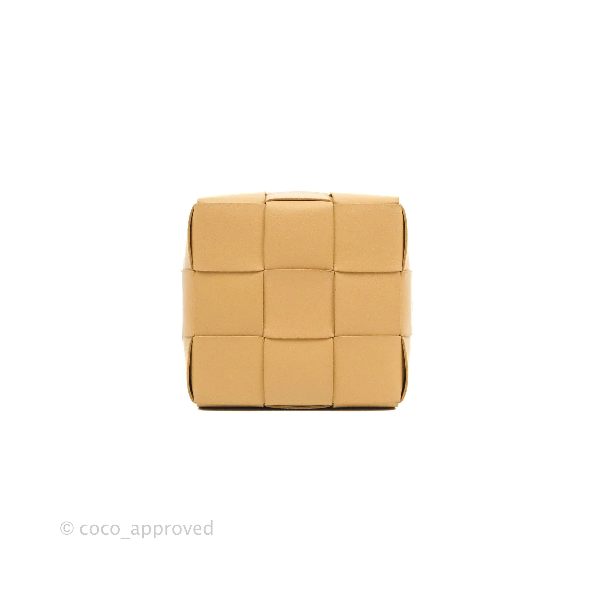 Bottega Veneta Small Cassette Bucket Bag Almond Lambskin