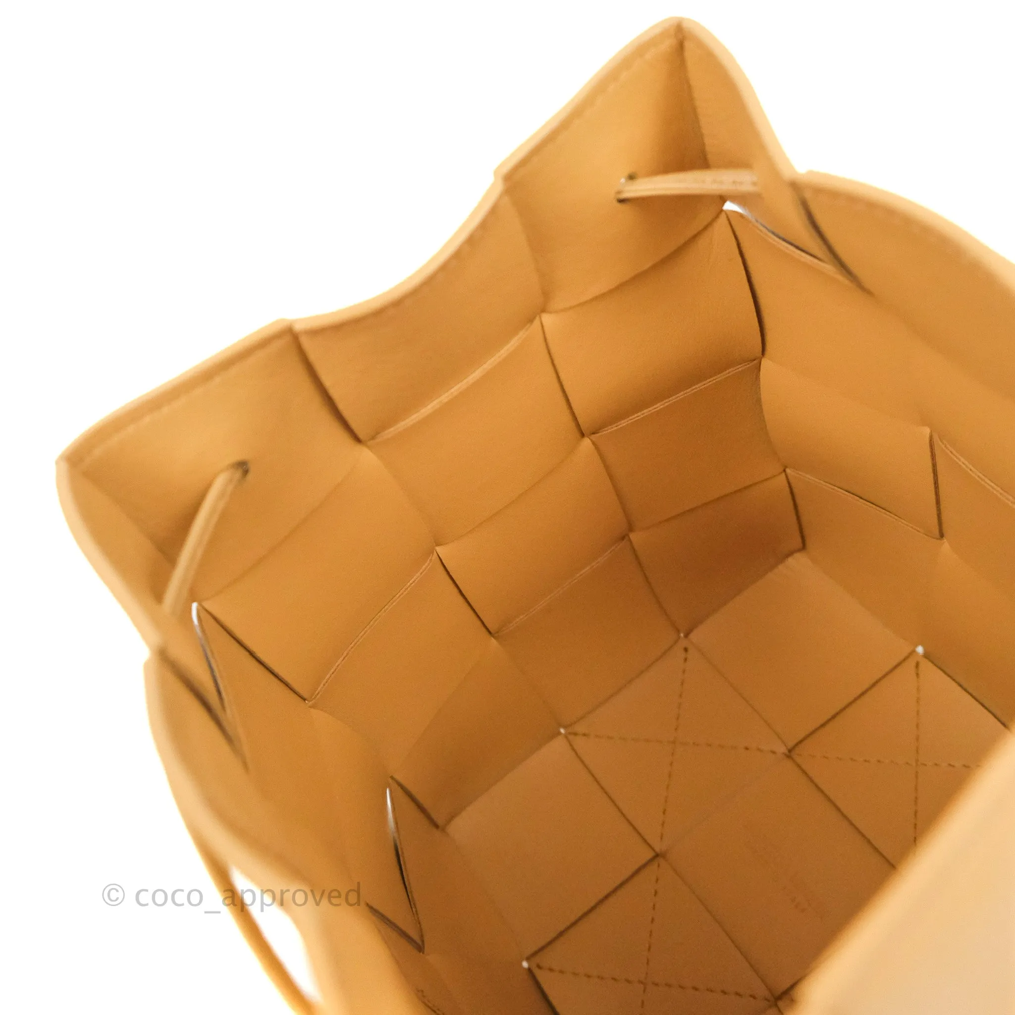 Bottega Veneta Small Cassette Bucket Bag Almond Lambskin
