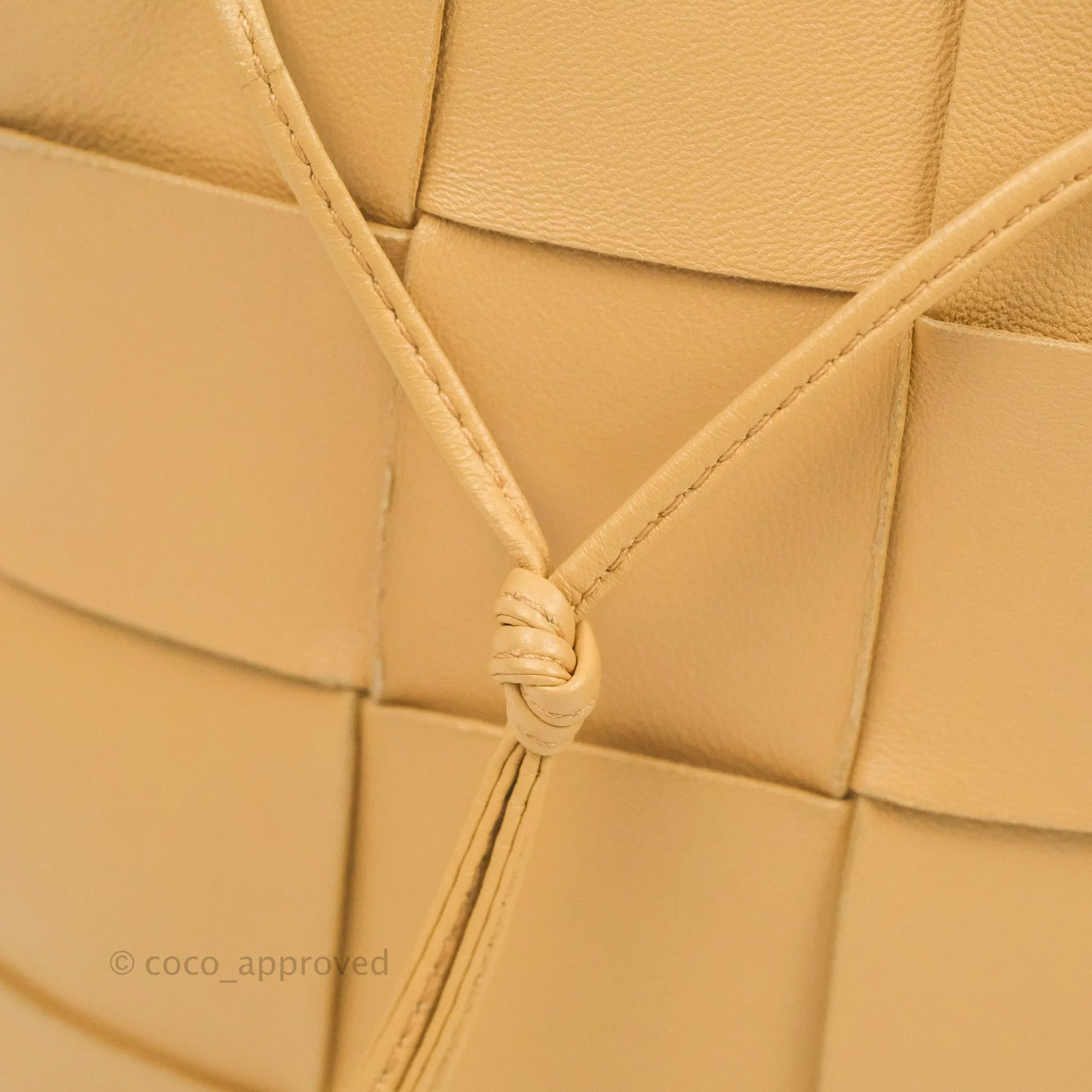 Bottega Veneta Small Cassette Bucket Bag Almond Lambskin