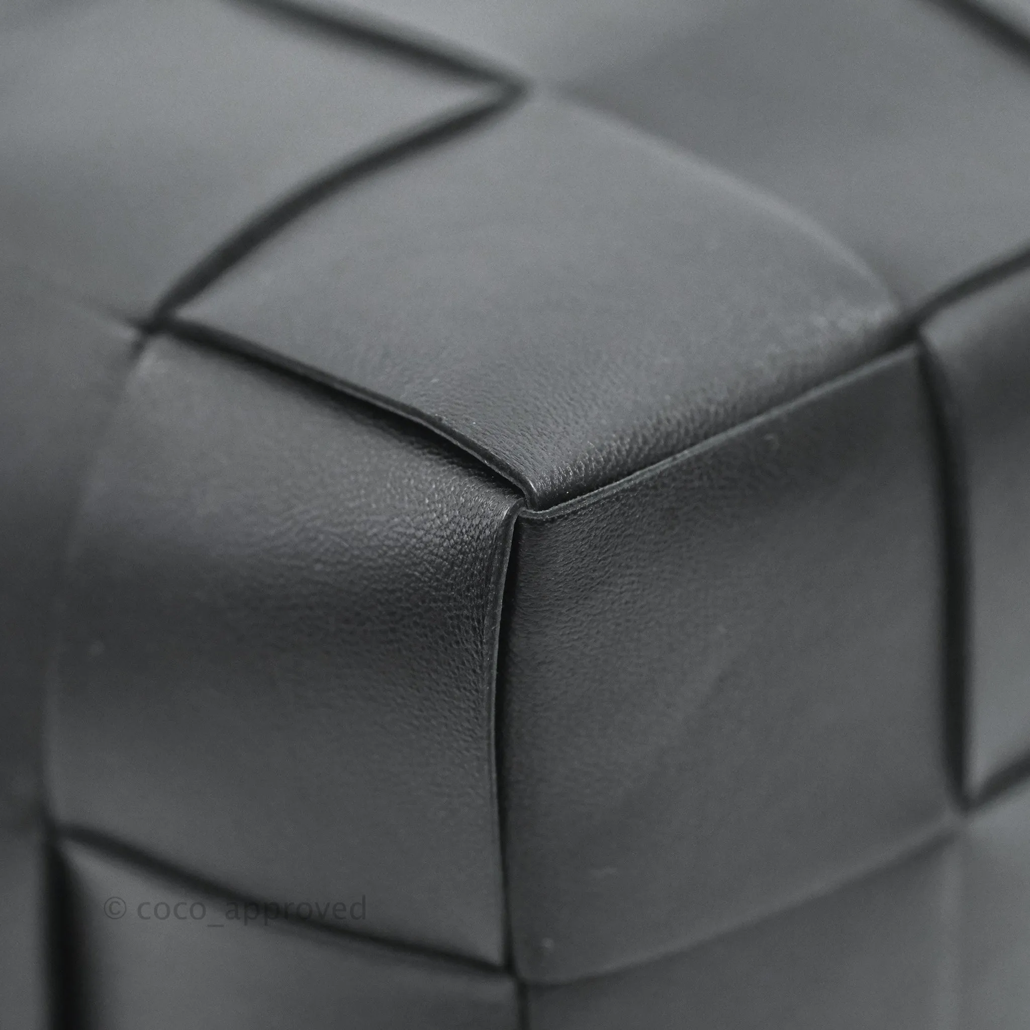 Bottega Veneta Small Cassette Bucket Bag Black Lambskin