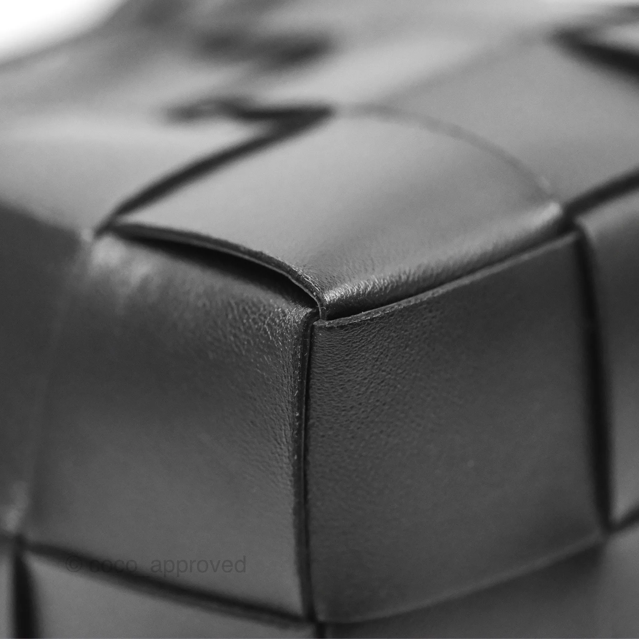 Bottega Veneta Small Cassette Bucket Bag Black Lambskin