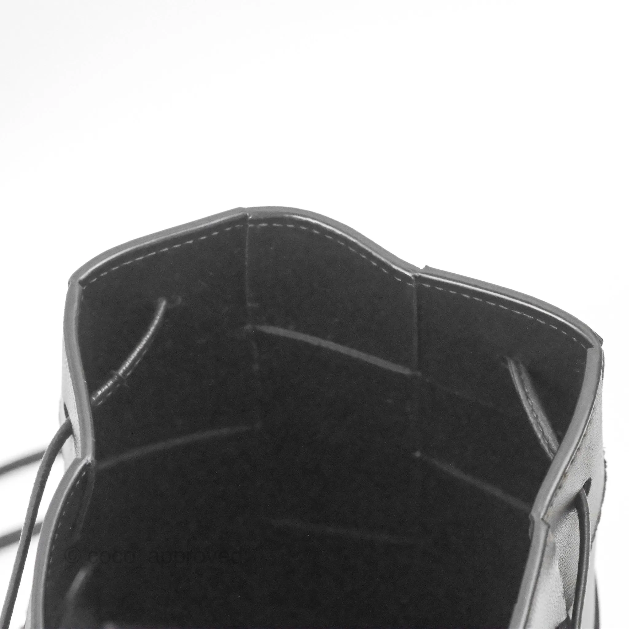 Bottega Veneta Small Cassette Bucket Bag Black Lambskin