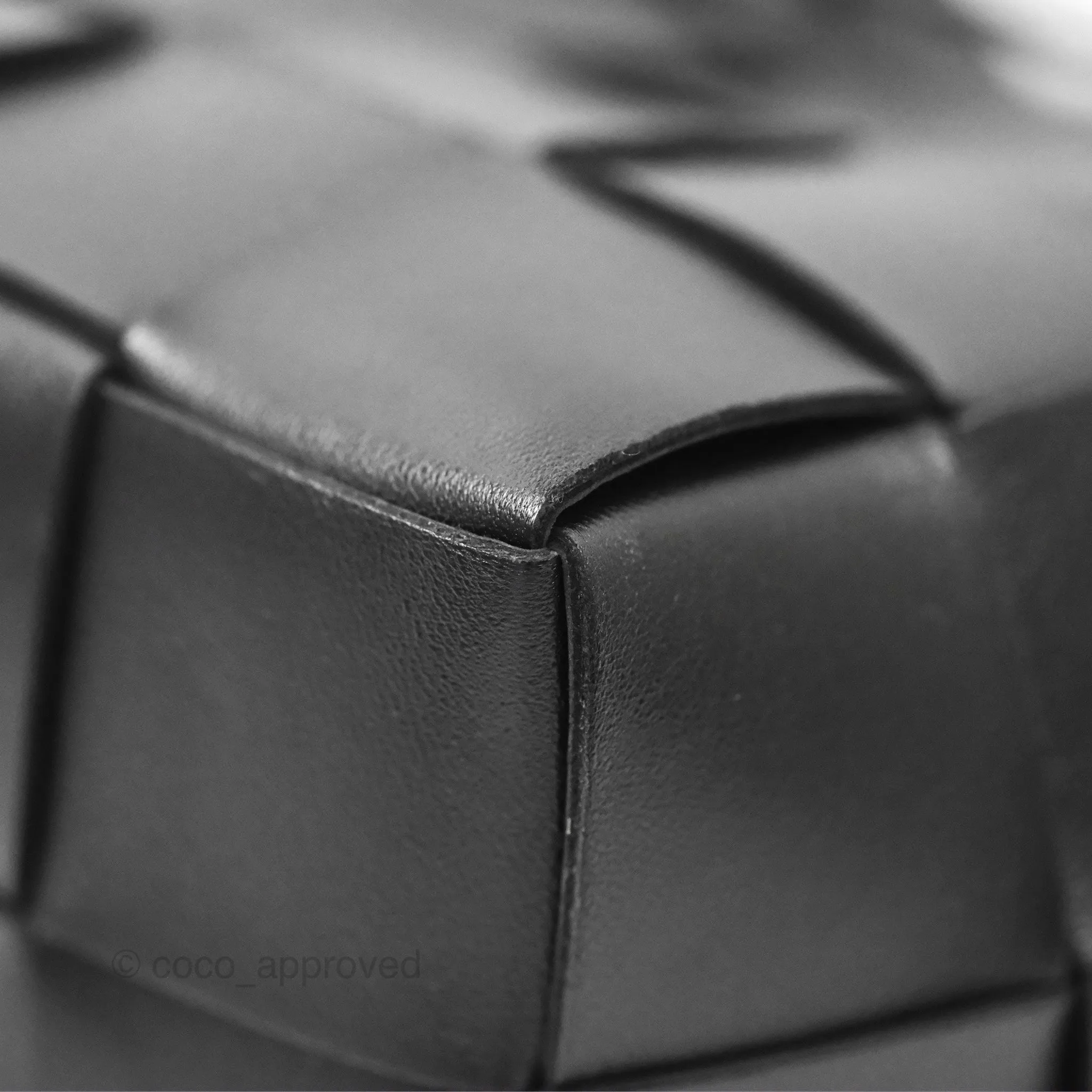 Bottega Veneta Small Cassette Bucket Bag Black Lambskin