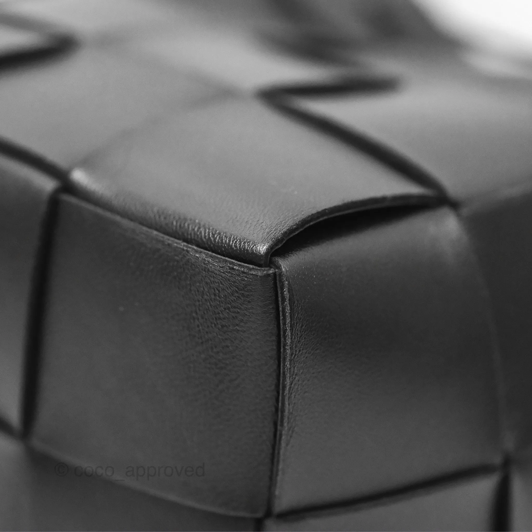 Bottega Veneta Small Cassette Bucket Bag Black Lambskin