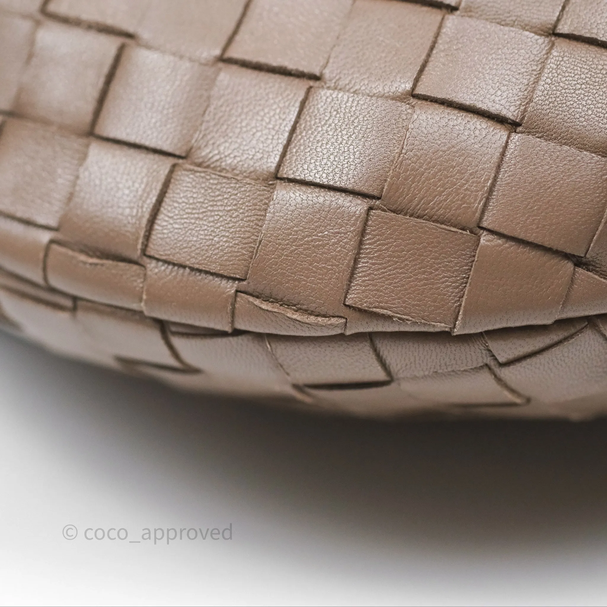 Bottega Veneta Small Jodie Bag Intrecciato Brown Lambskin Gold Hardware
