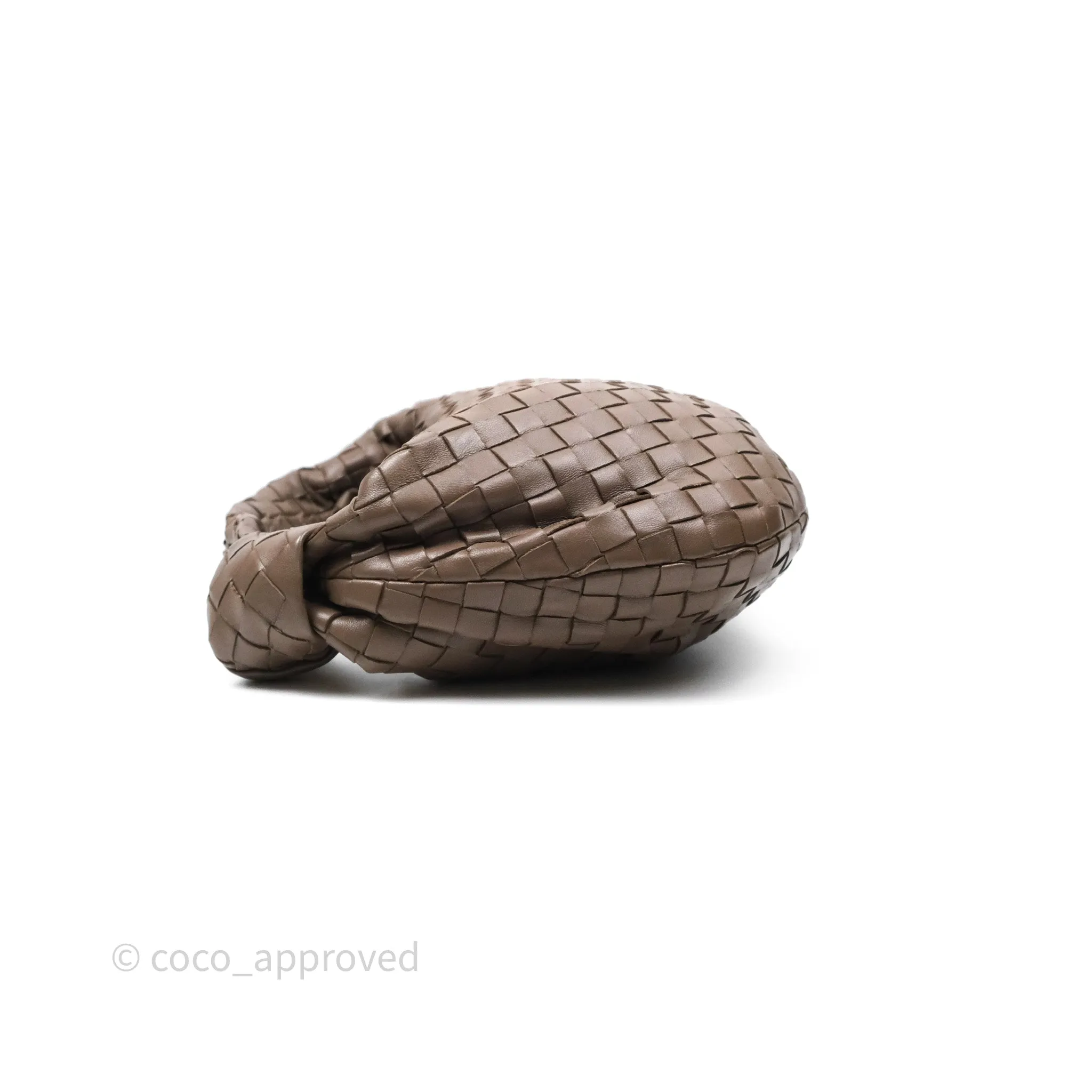 Bottega Veneta Small Jodie Bag Intrecciato Brown Lambskin Gold Hardware