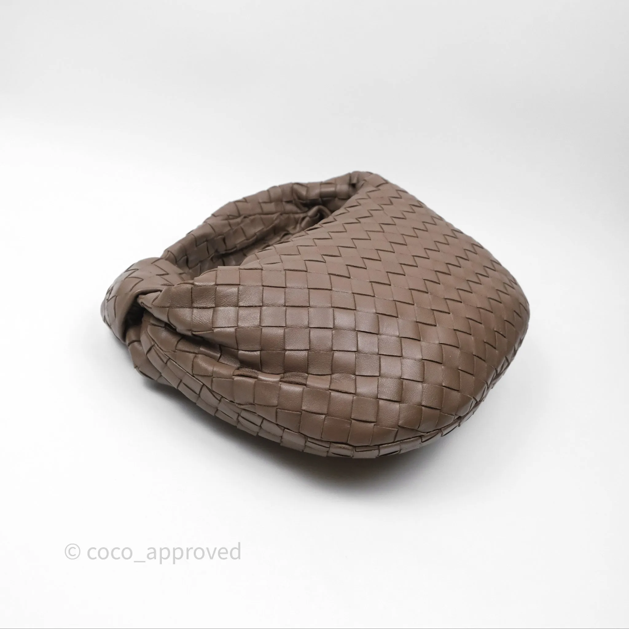 Bottega Veneta Small Jodie Bag Intrecciato Brown Lambskin Gold Hardware