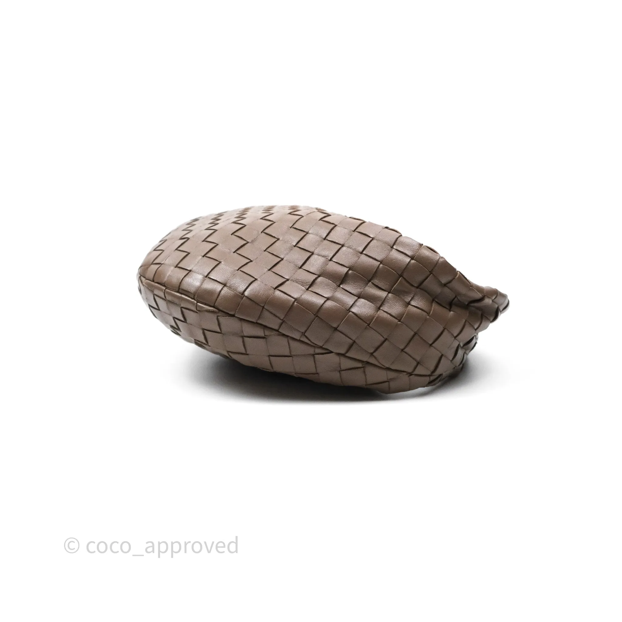 Bottega Veneta Small Jodie Bag Intrecciato Brown Lambskin Gold Hardware