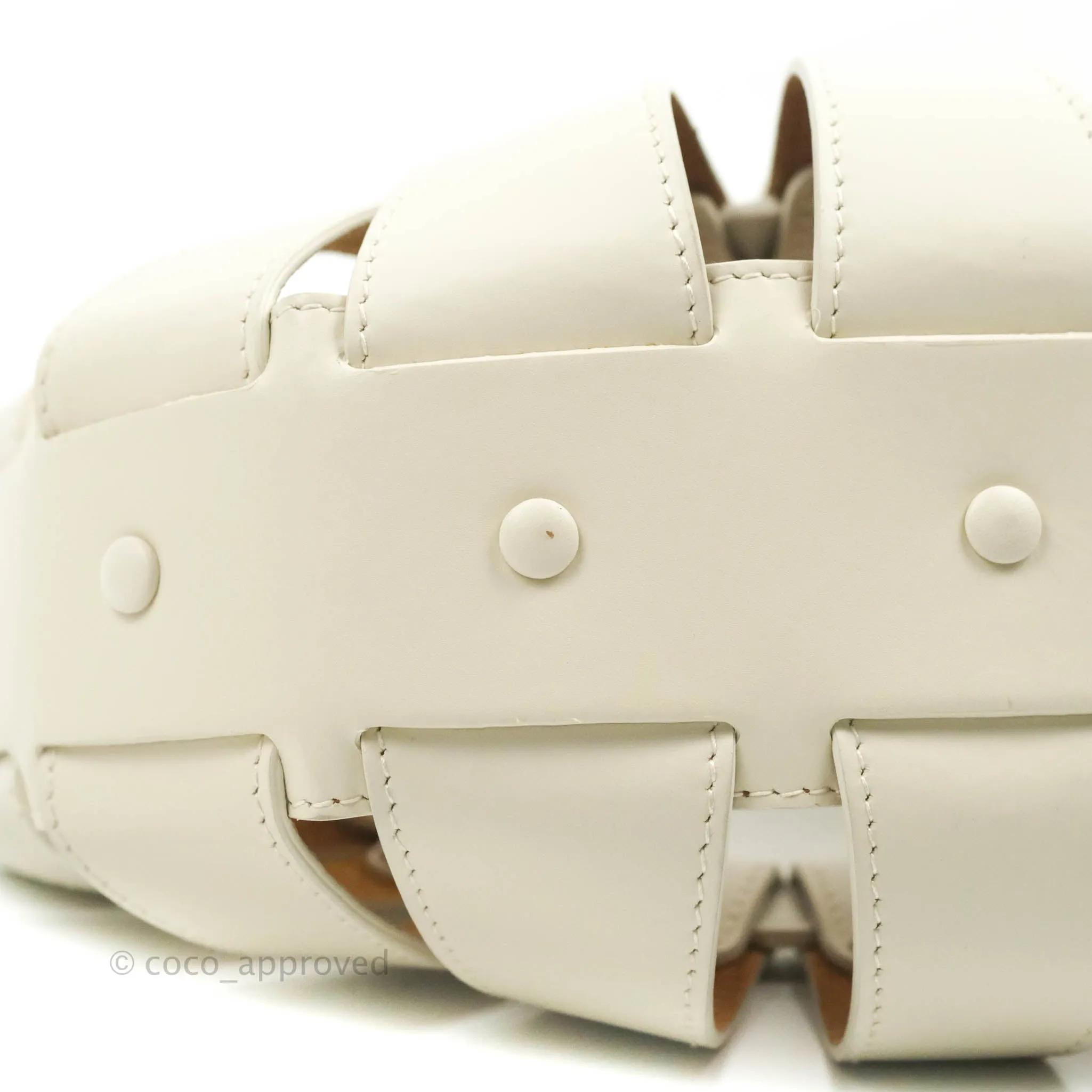 Bottega Veneta Small Shell Bag White