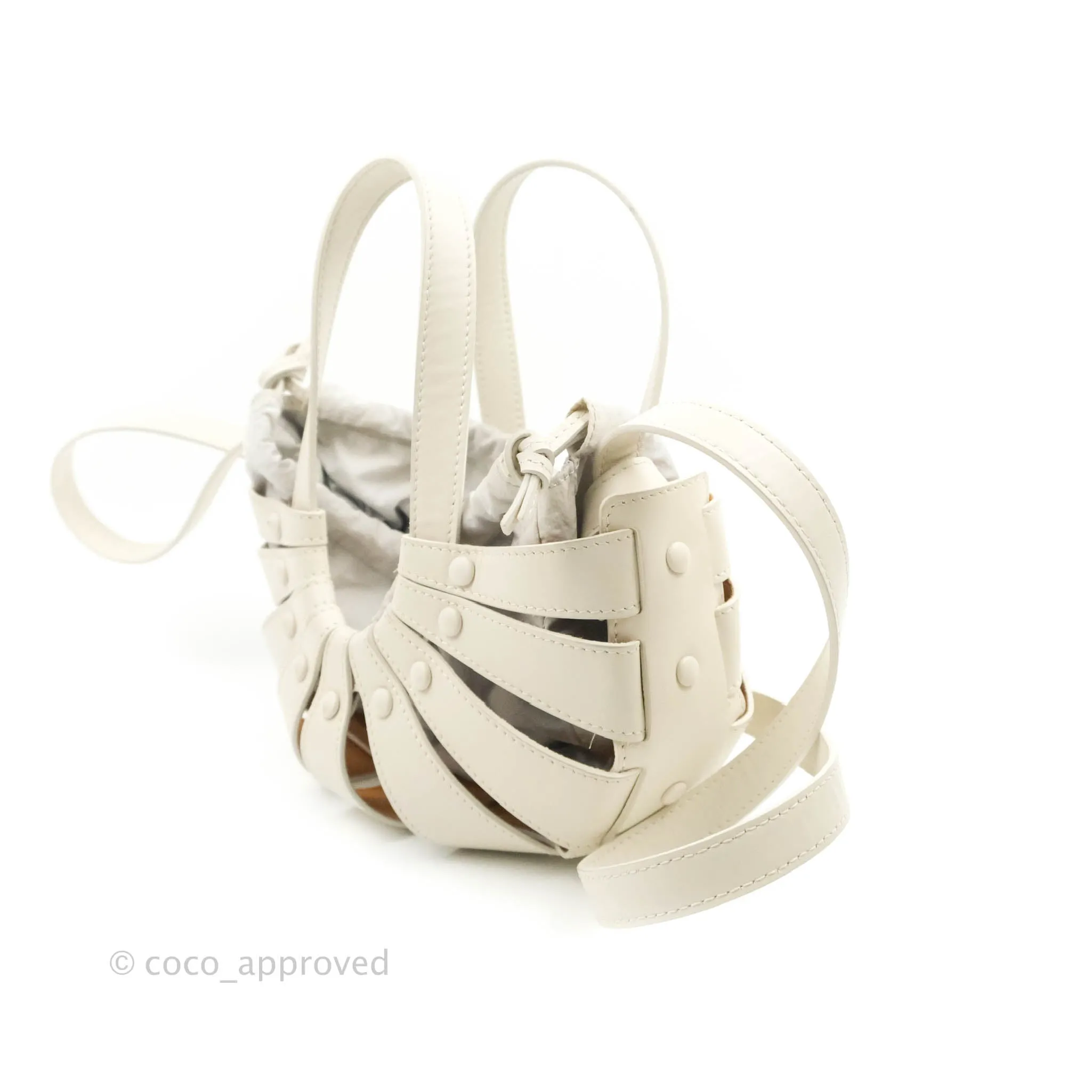 Bottega Veneta Small Shell Bag White