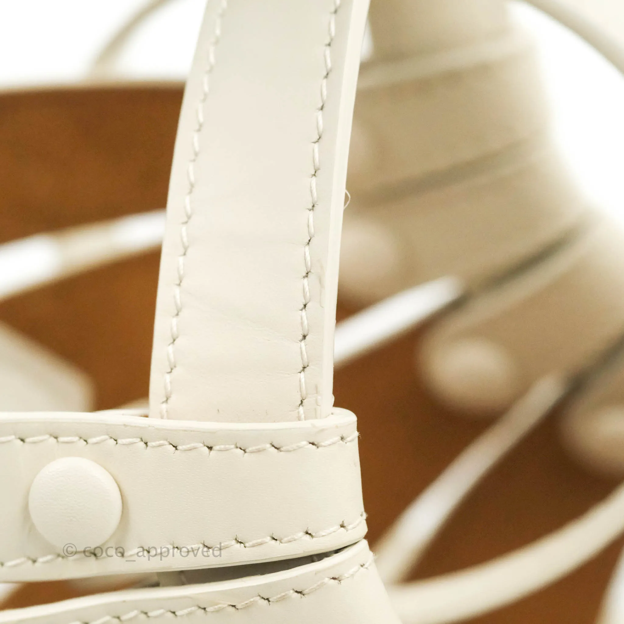 Bottega Veneta Small Shell Bag White
