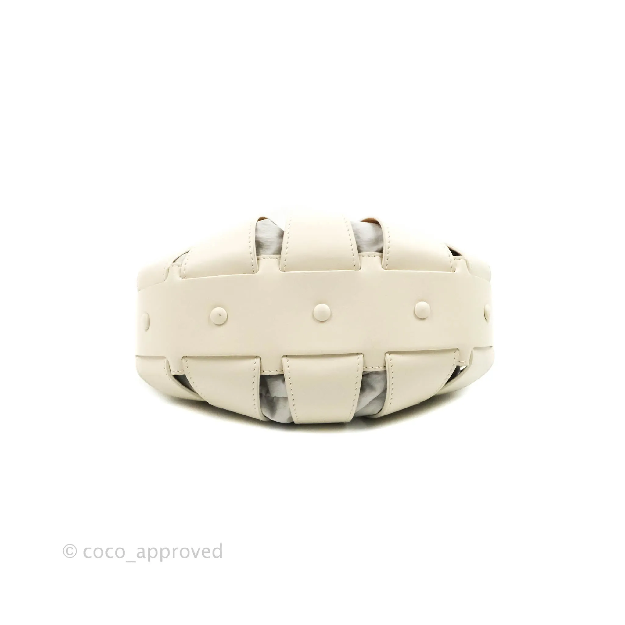Bottega Veneta Small Shell Bag White