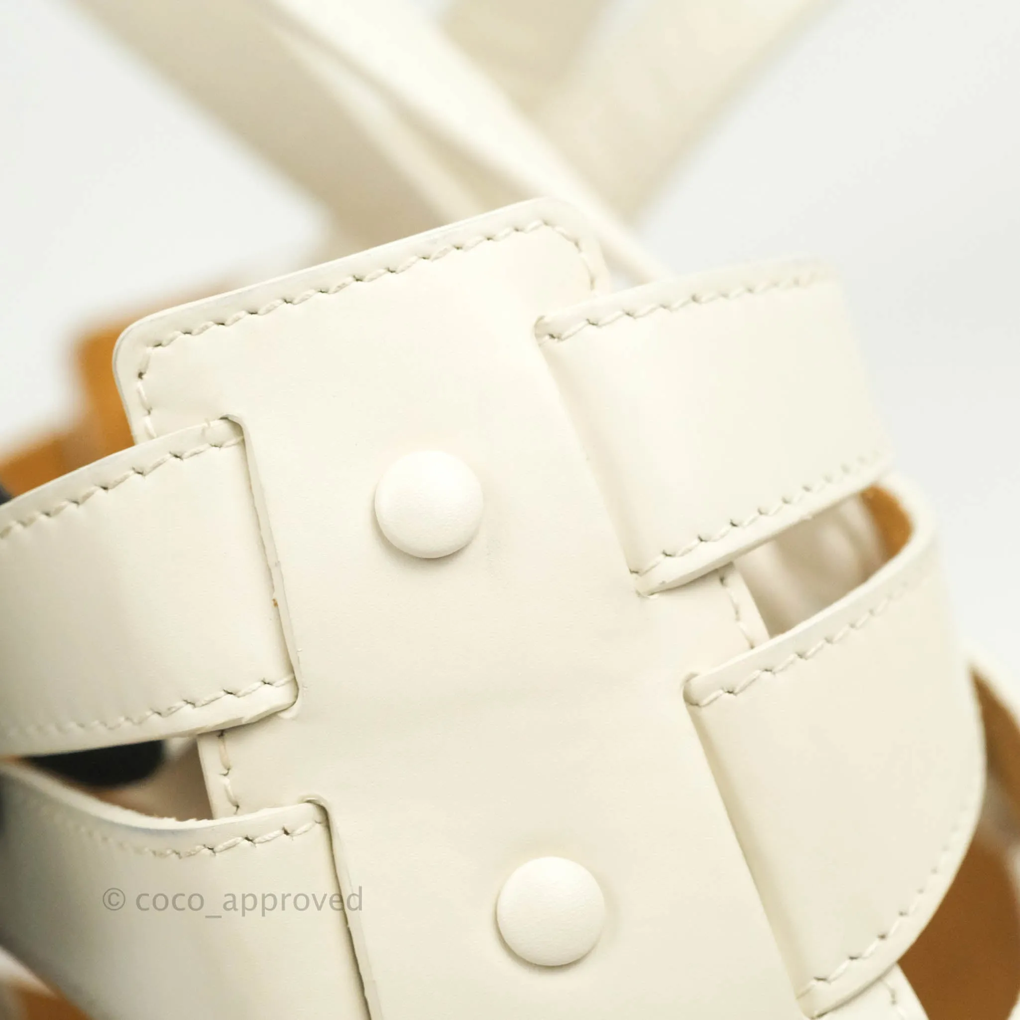 Bottega Veneta Small Shell Bag White