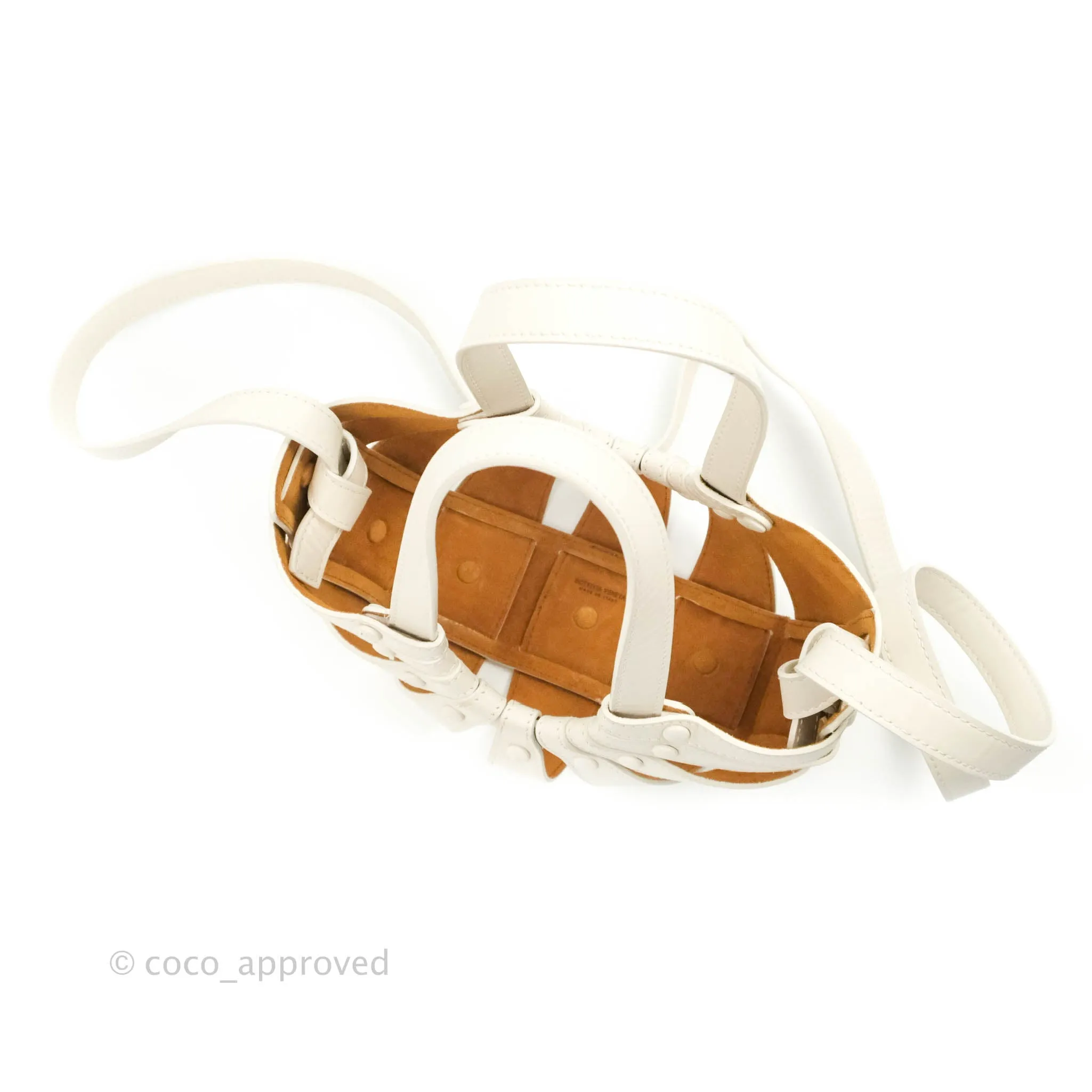 Bottega Veneta Small Shell Bag White
