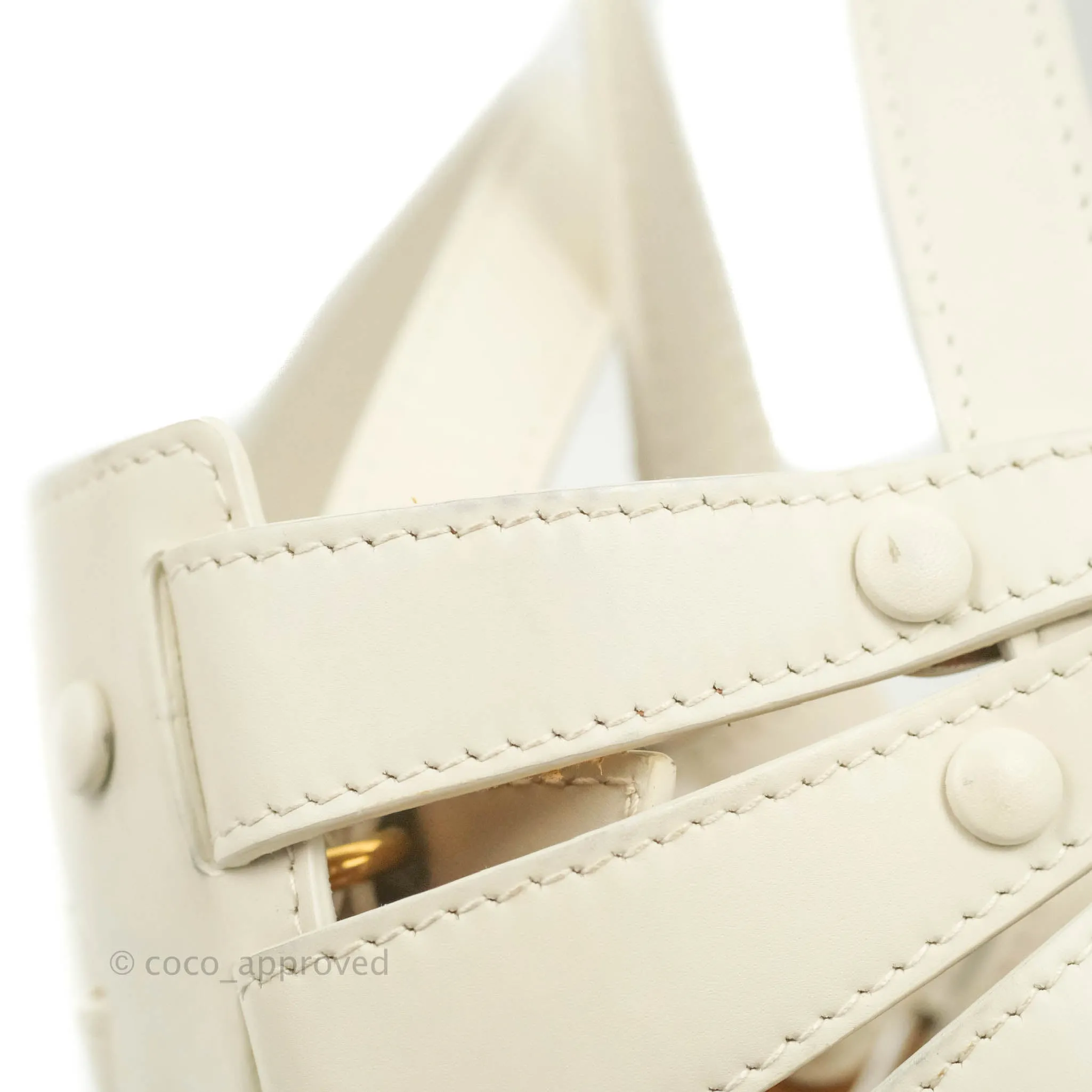 Bottega Veneta Small Shell Bag White