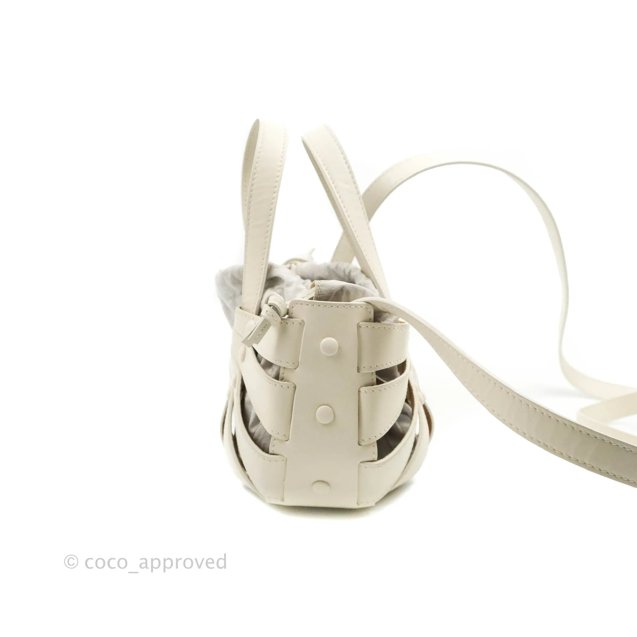 Bottega Veneta Small Shell Bag White