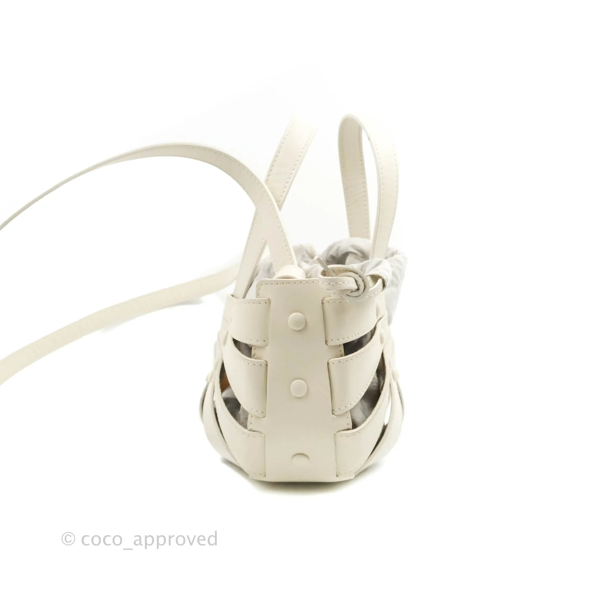 Bottega Veneta Small Shell Bag White