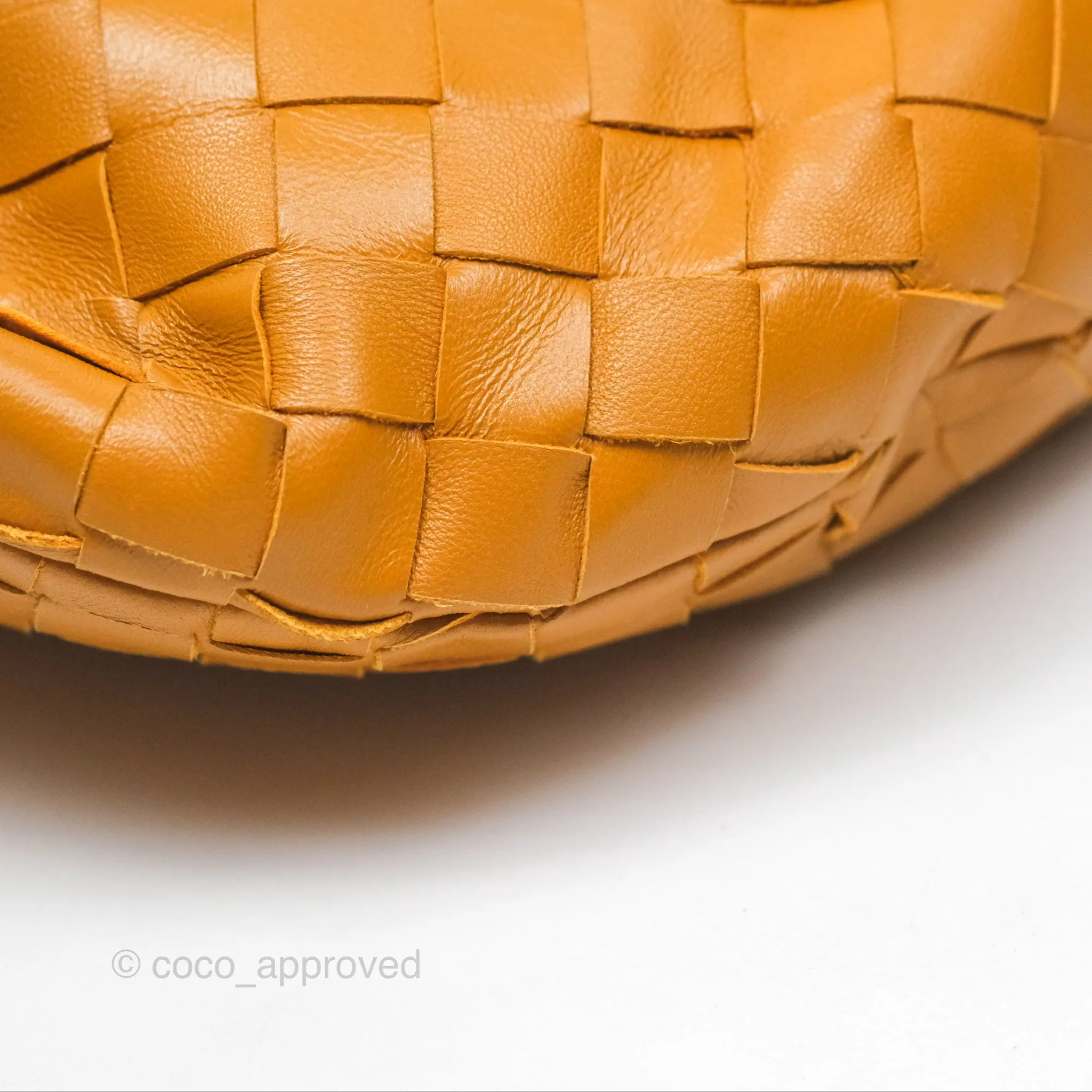 Bottega Veneta Teen Jodie Caramel Intrecciato Lambskin
