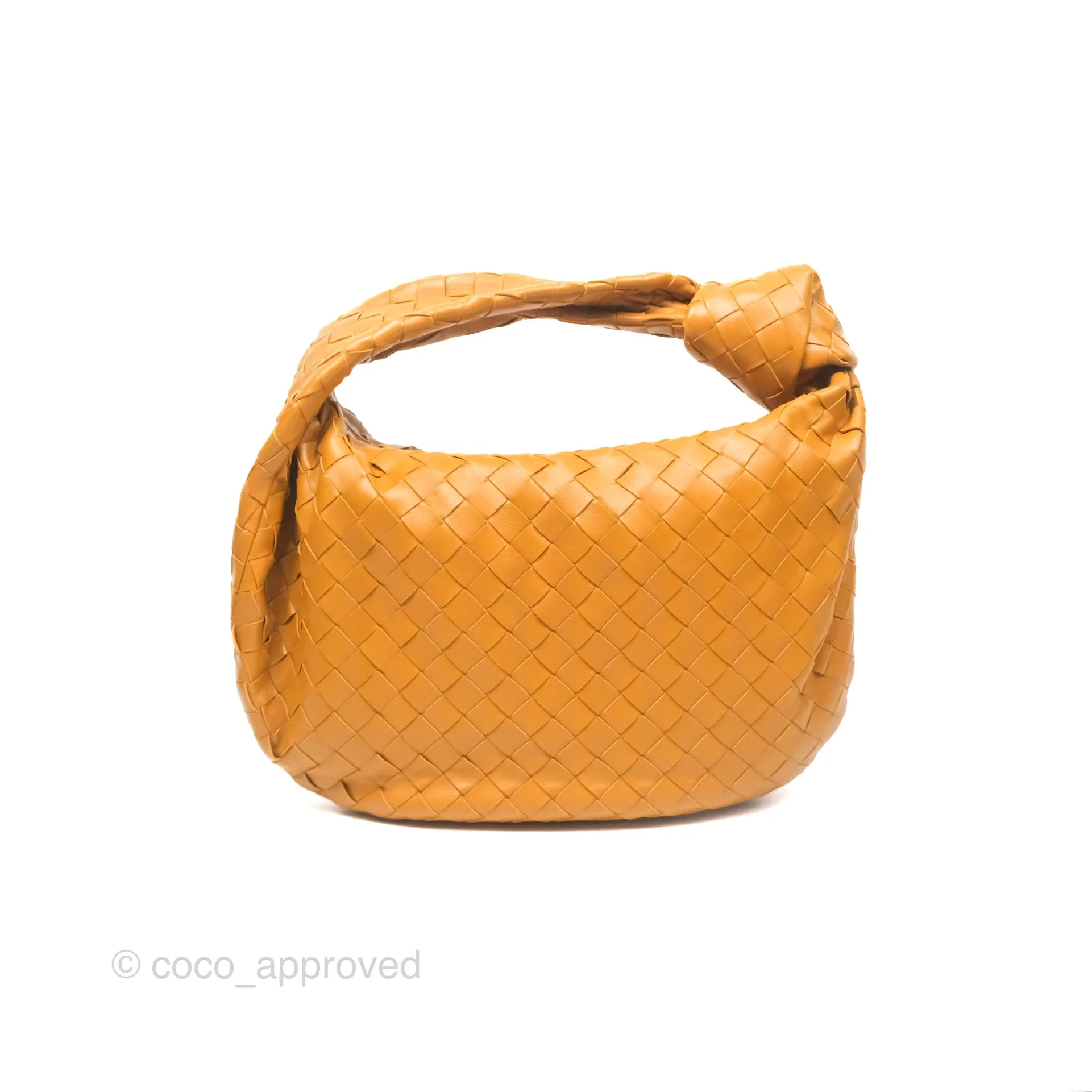 Bottega Veneta Teen Jodie Caramel Intrecciato Lambskin