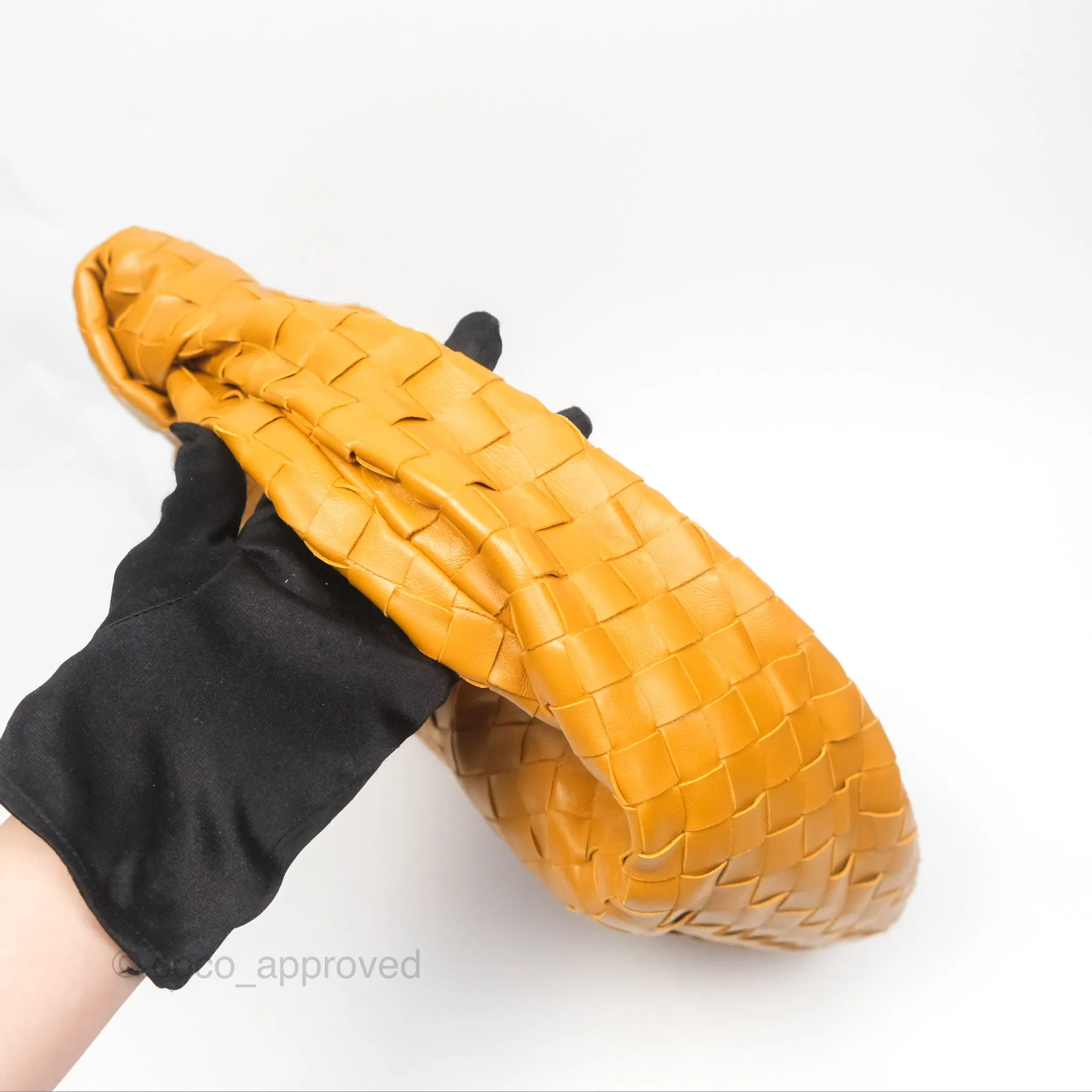 Bottega Veneta Teen Jodie Caramel Intrecciato Lambskin