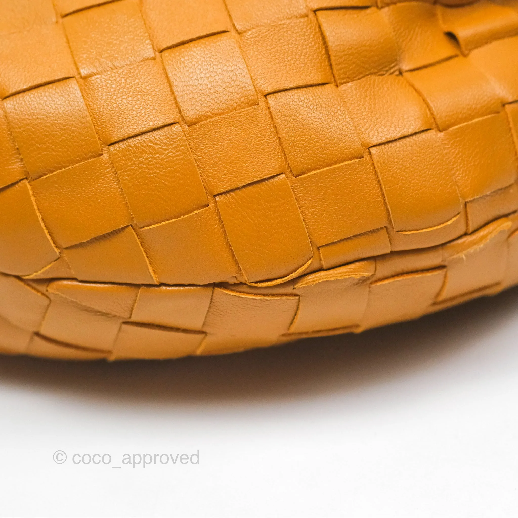 Bottega Veneta Teen Jodie Caramel Intrecciato Lambskin