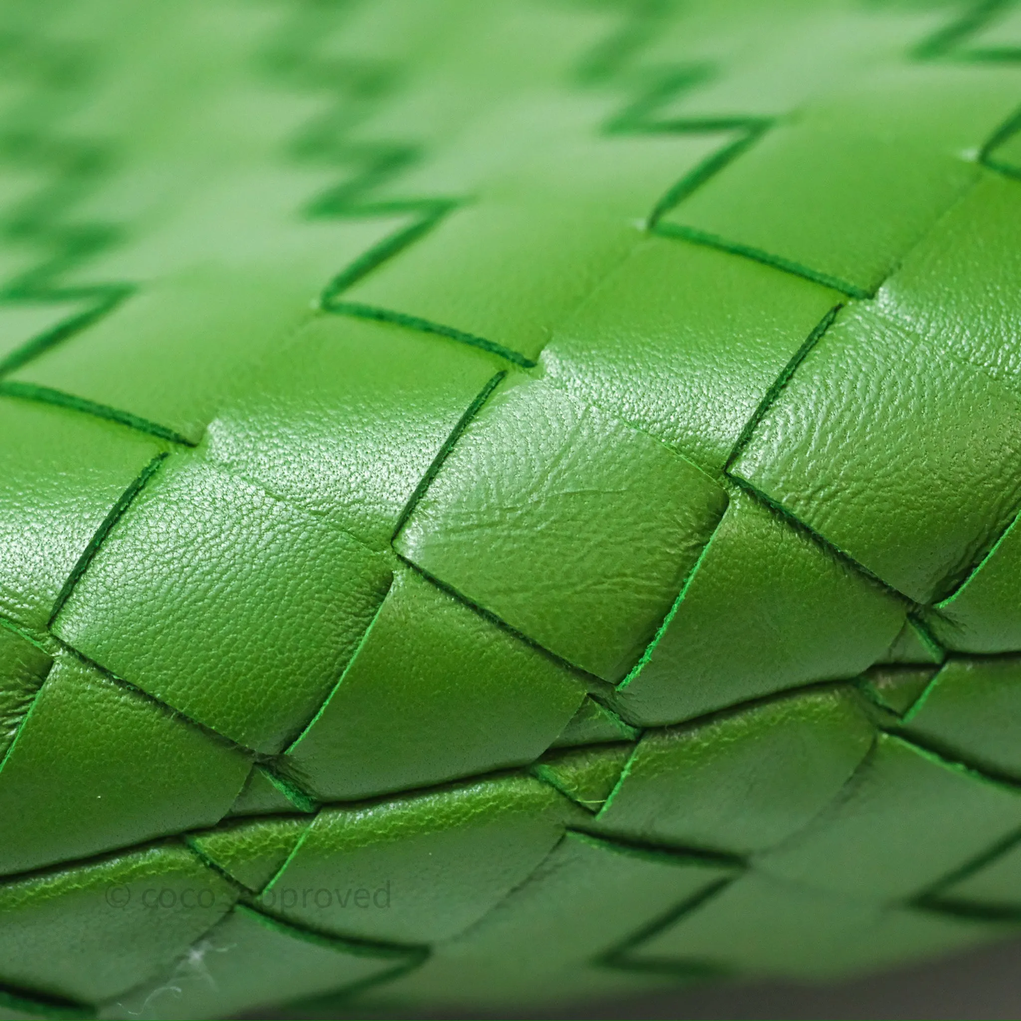 Bottega Veneta Teen Jodie Green Intrecciato Lambskin