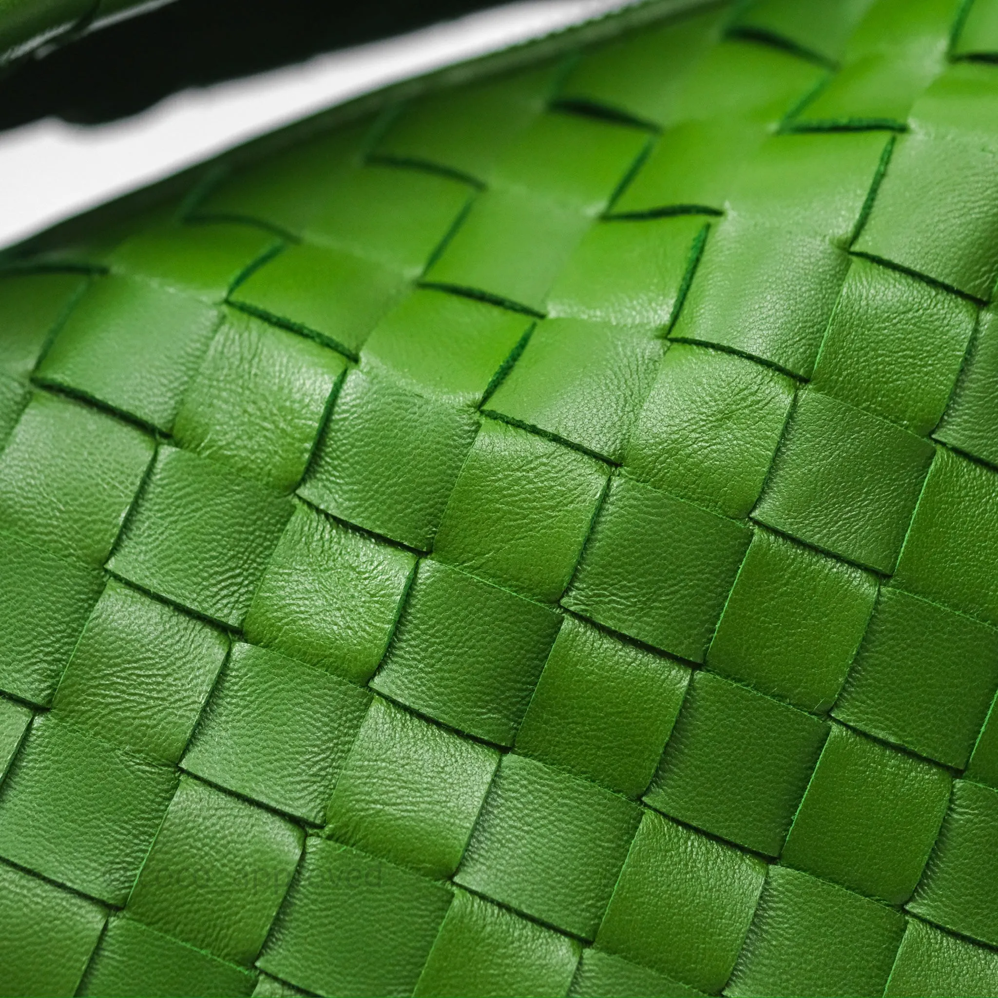Bottega Veneta Teen Jodie Green Intrecciato Lambskin