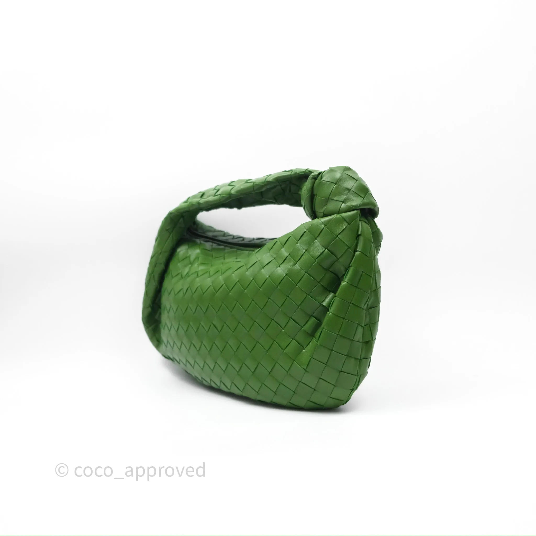 Bottega Veneta Teen Jodie Green Intrecciato Lambskin
