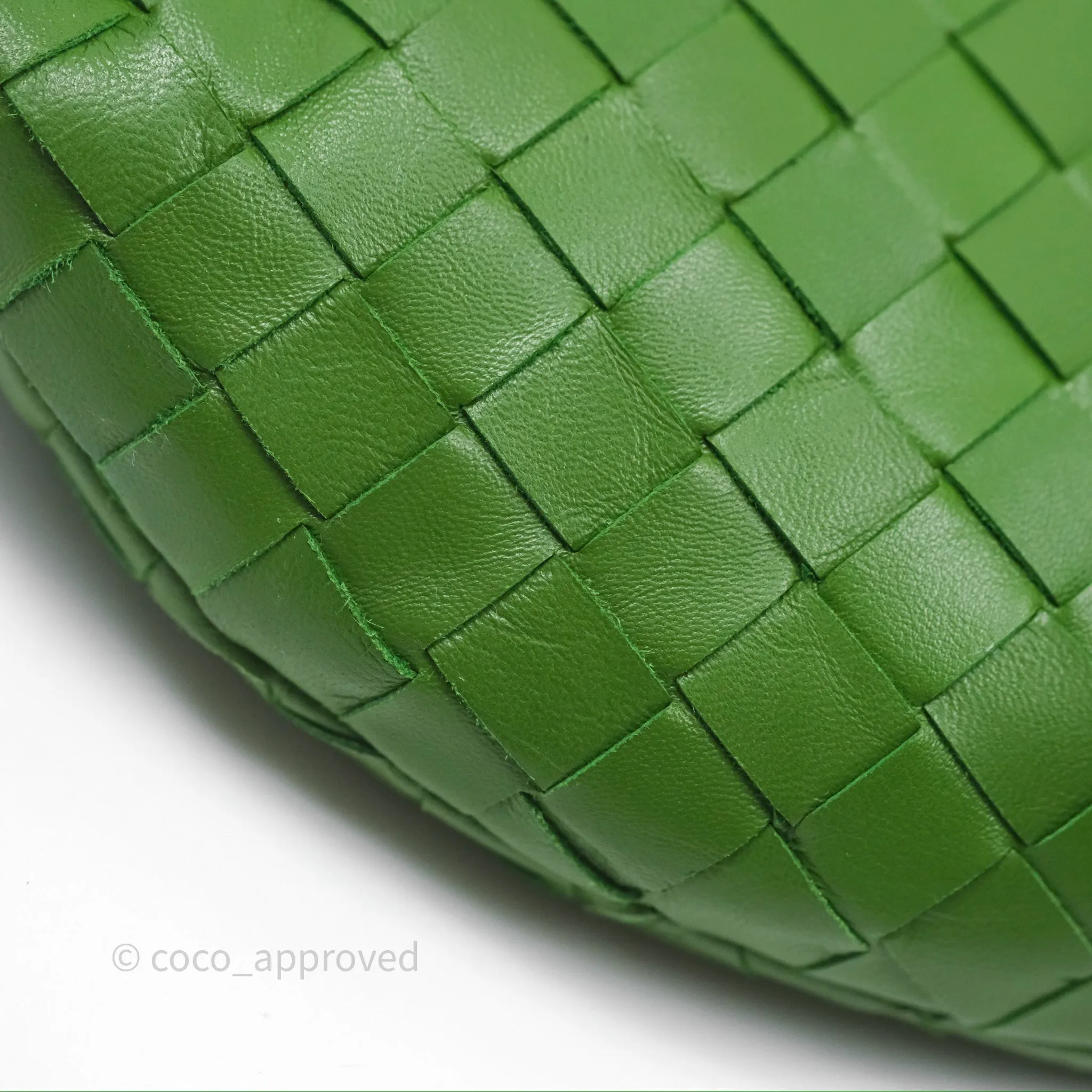 Bottega Veneta Teen Jodie Green Intrecciato Lambskin