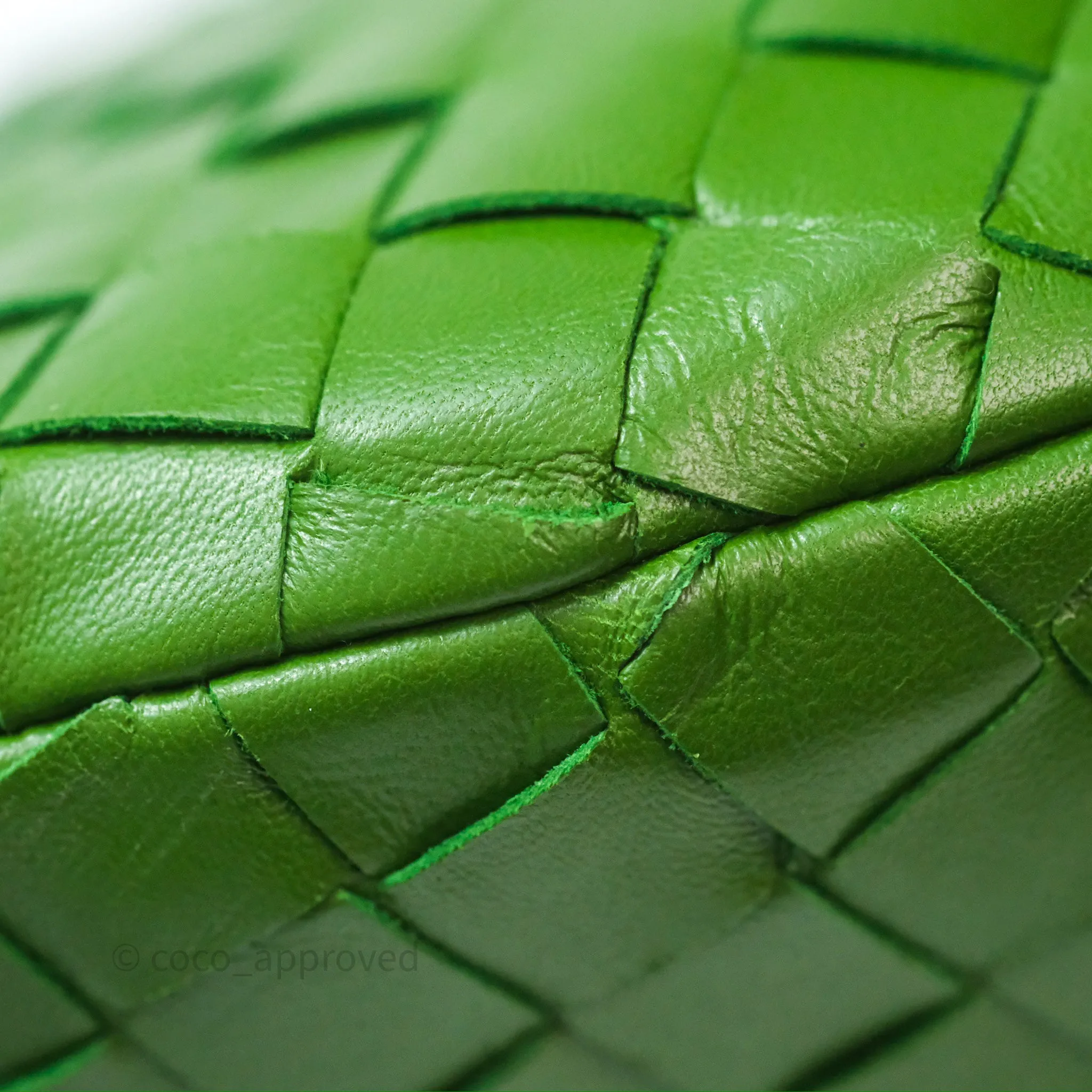 Bottega Veneta Teen Jodie Green Intrecciato Lambskin